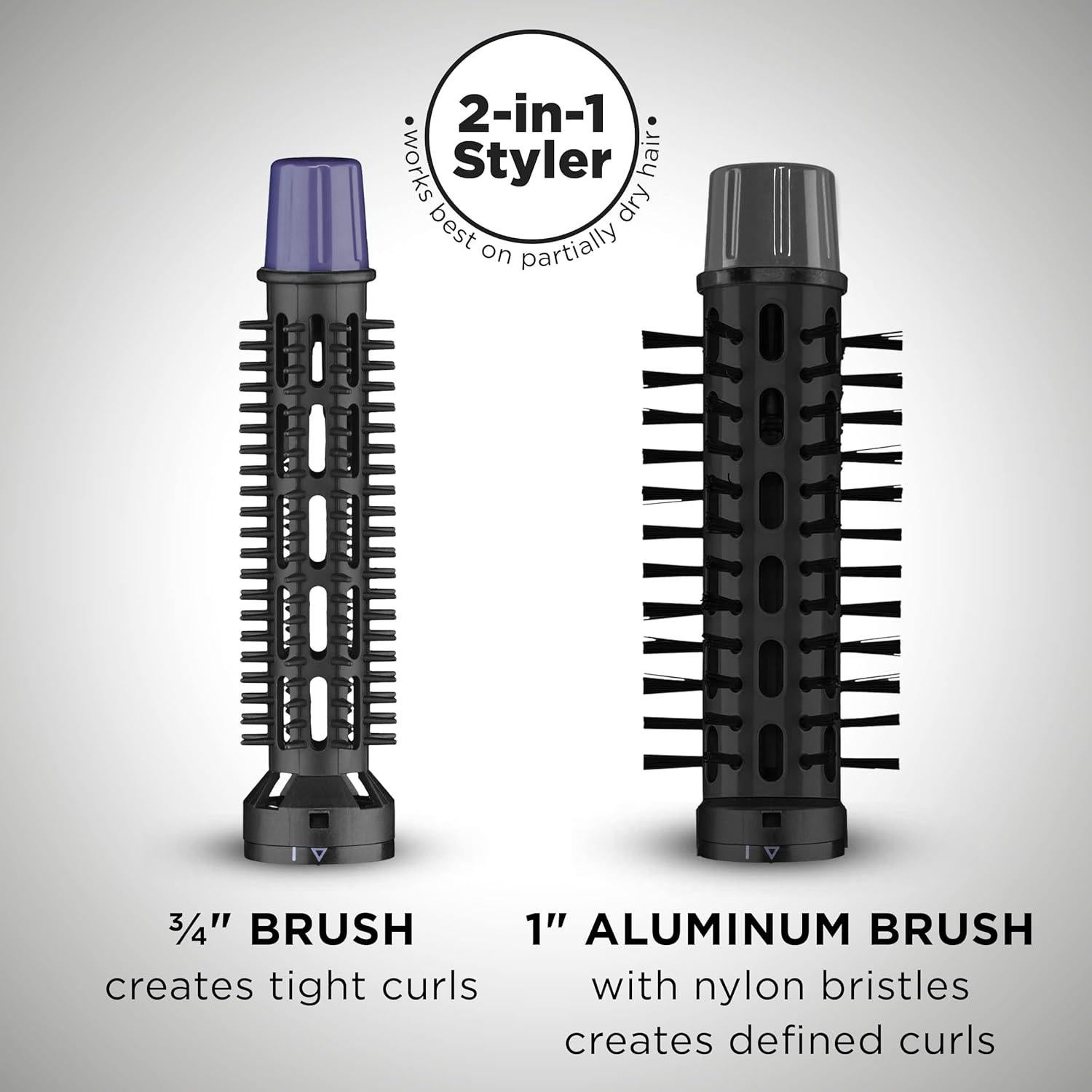 Cepillo de Estilo 2 en 1 Conair BM20RN 150W con Accesorios