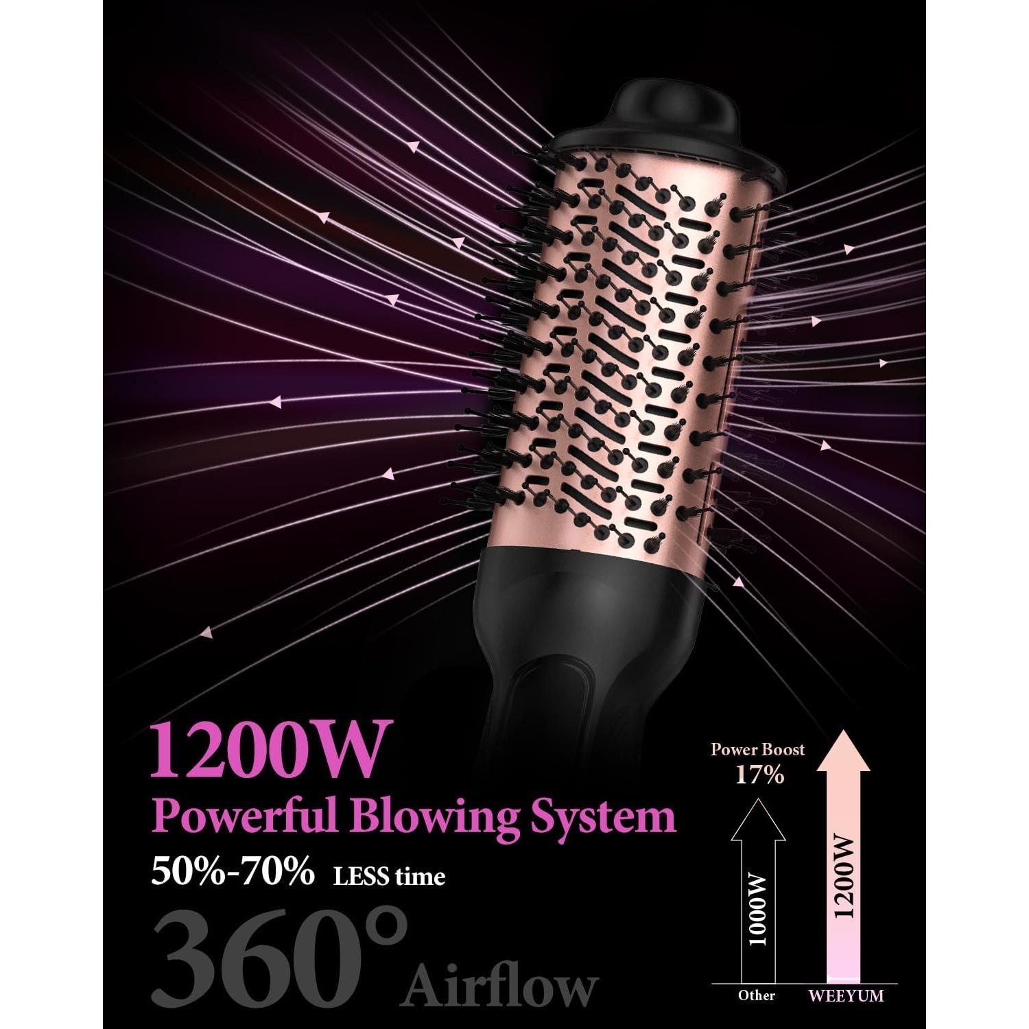 Cepillo Secador de Cabello Weeyum Doble Voltaje 125V/220V