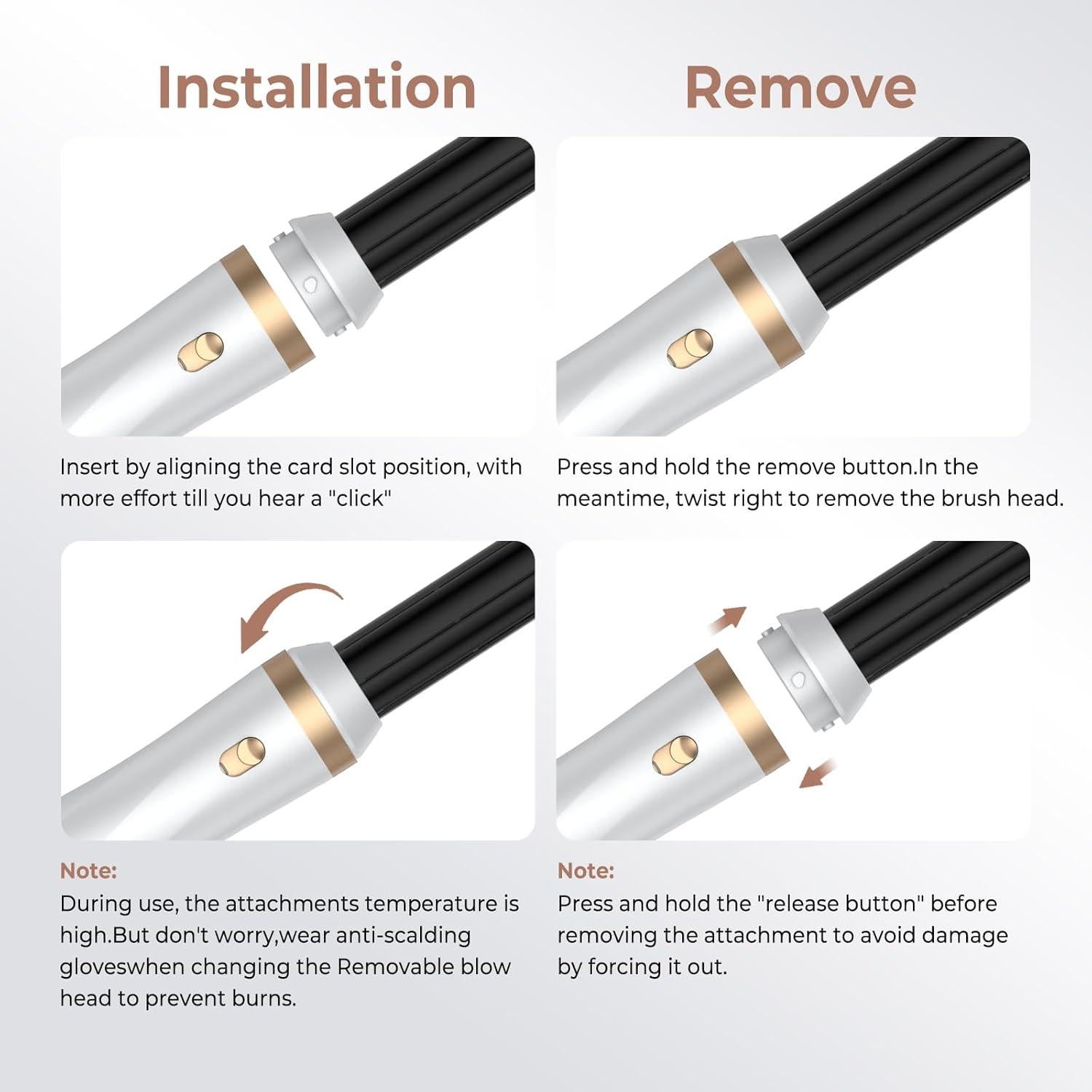 Set de Cepillo Secador de Pelo 5 en 1 Trylater - Alisador y Rizador