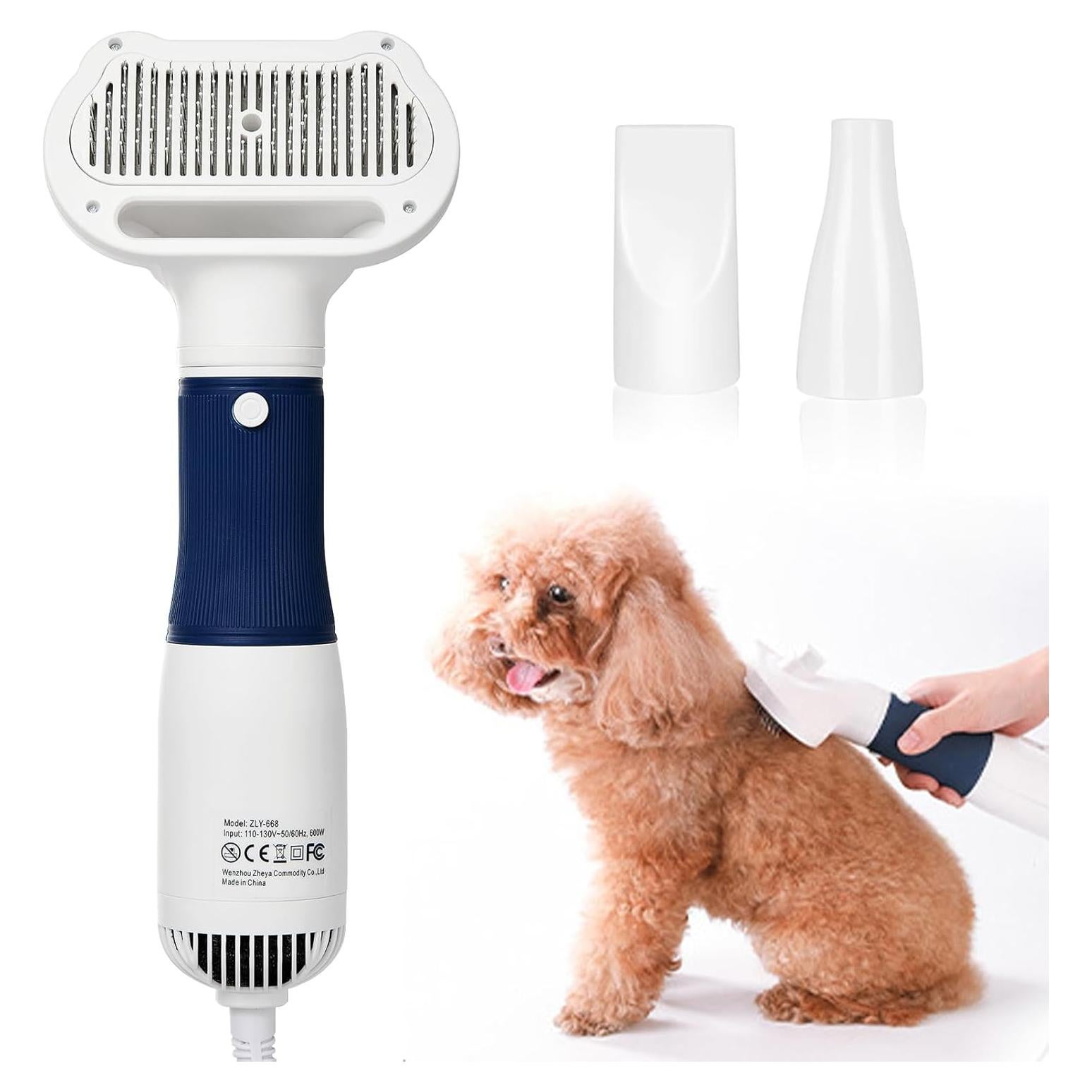 Secador de Pelo 3-en-1 POPET para Mascotas - Silencioso, 300W