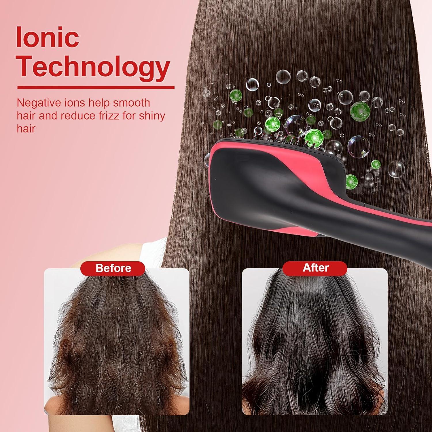 Cepillo Secador de Pelo Sonew HZU-Sonew-JM08518-02, Alisador Iónico