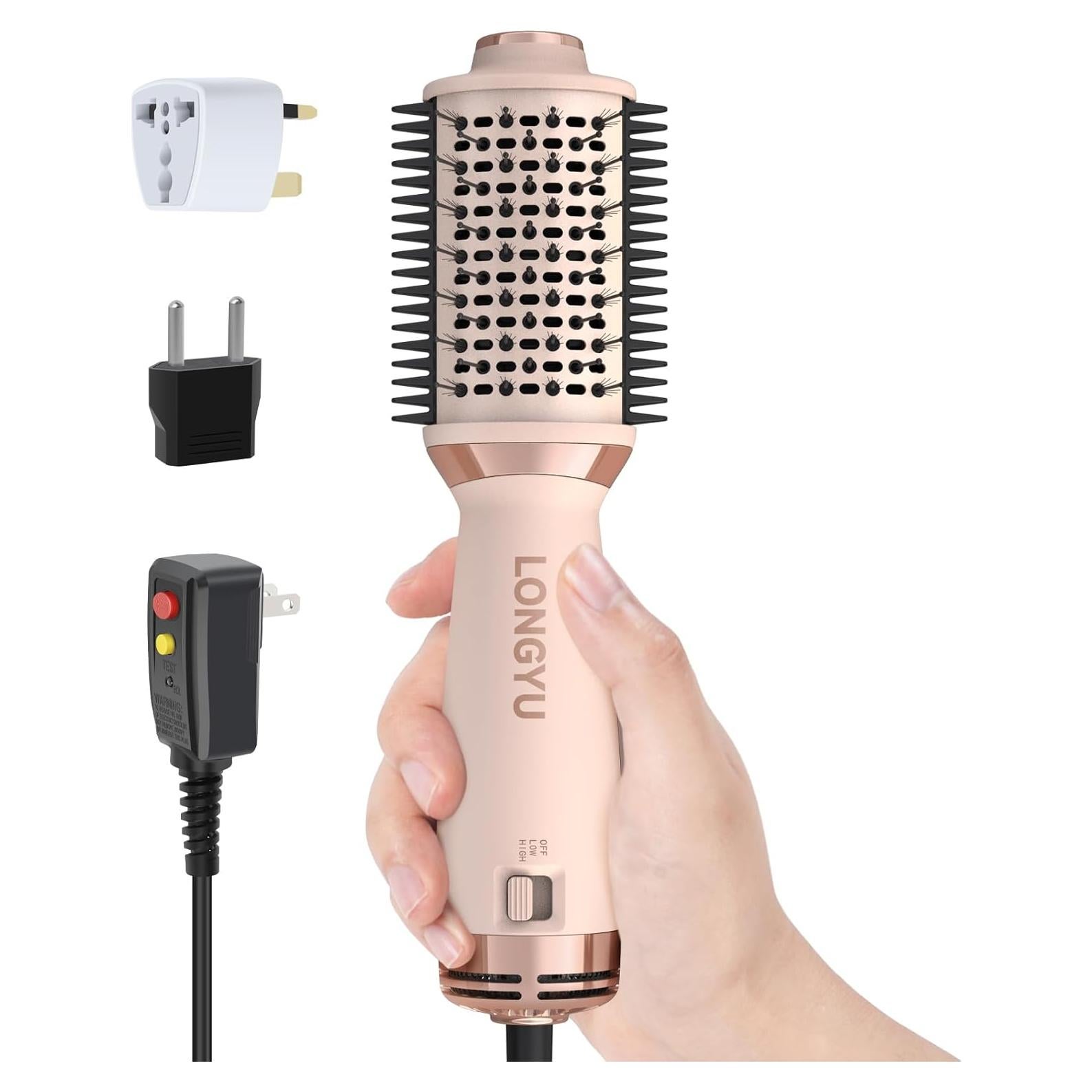 Cepillo Secador de Cabello Longyu SM-6126 Doble Voltaje 110V-240V