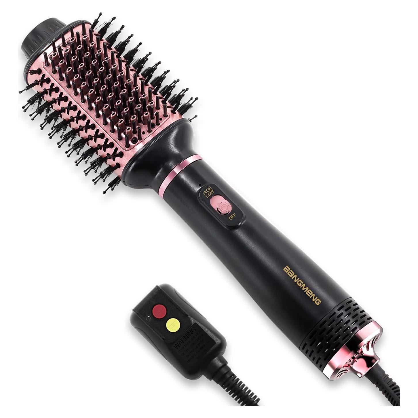 Cepillo Secador 4 en 1 BANGMENG R-15 Cerámica 6.35 cm