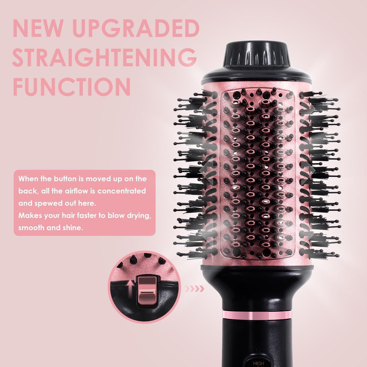 Cepillo Secador 4 en 1 BANGMENG R-15 Cerámica 6.35 cm