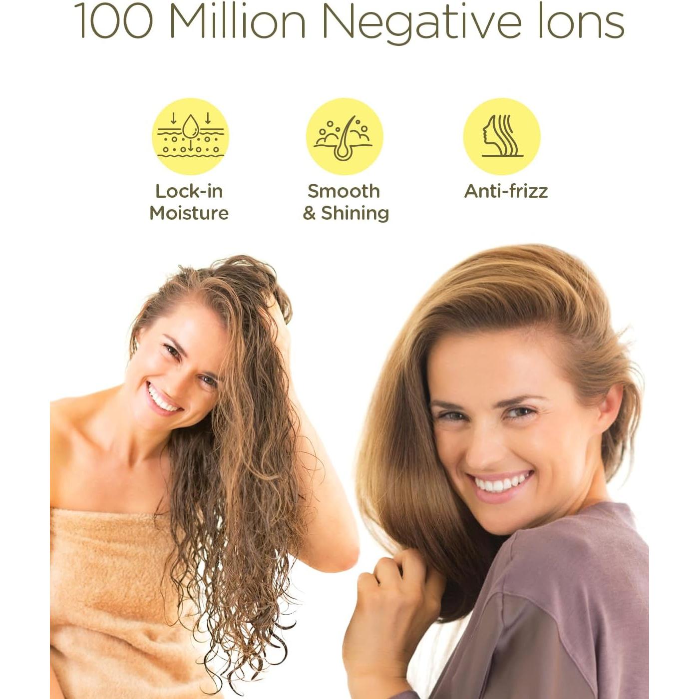 Cepillo Secador Doble Voltaje Plavogue PV222 Oro Blanco 380g