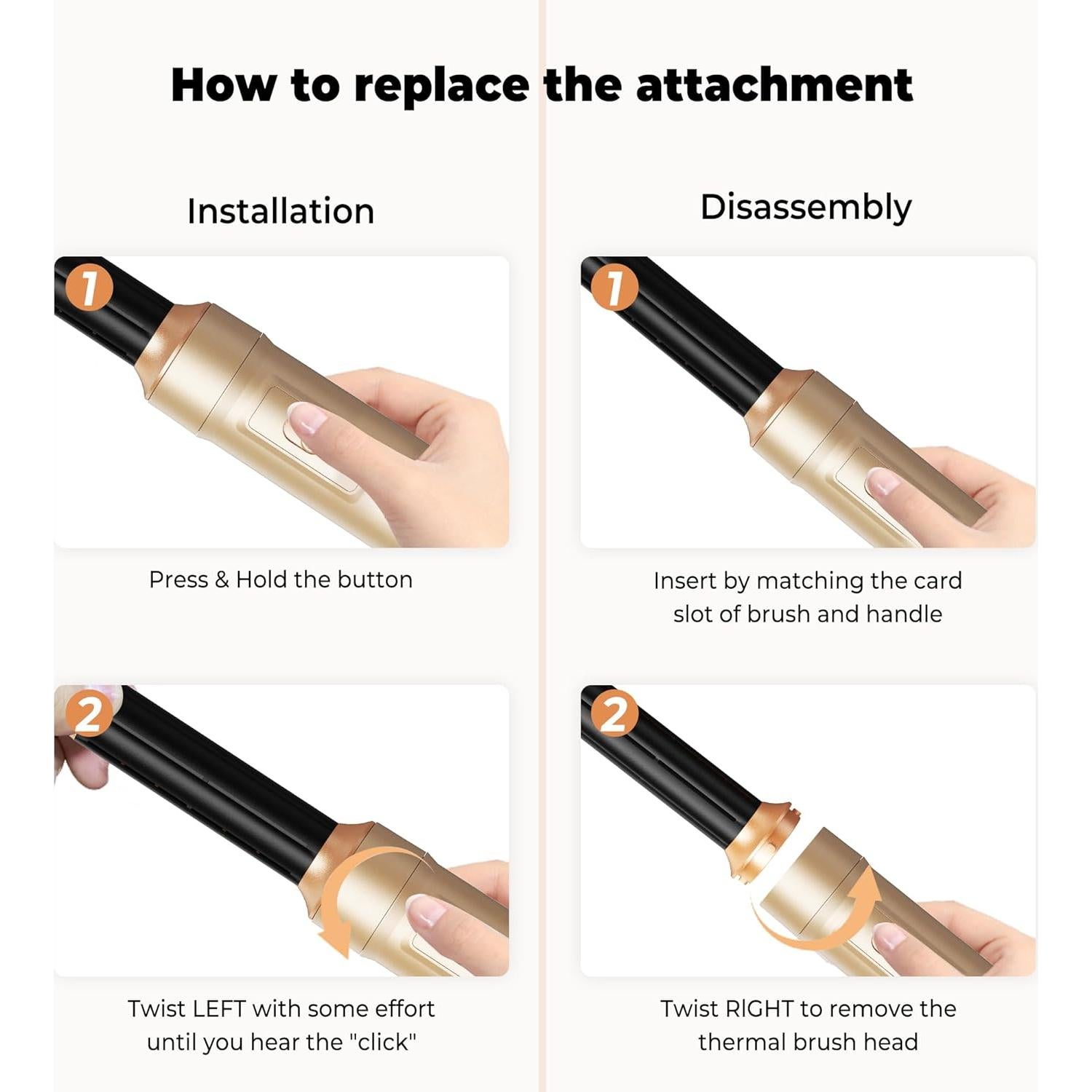 Estilizador de Aire 5 en 1 OKWRAP, Cepillo Secador y Rizador