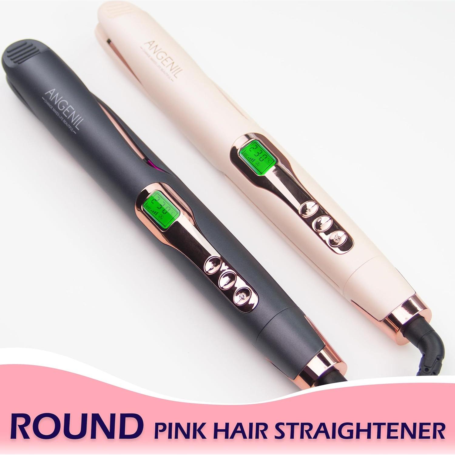 Plancha de Pelo ANGENIL Pro Twist 2 en 1 Rosa Doble Voltaje