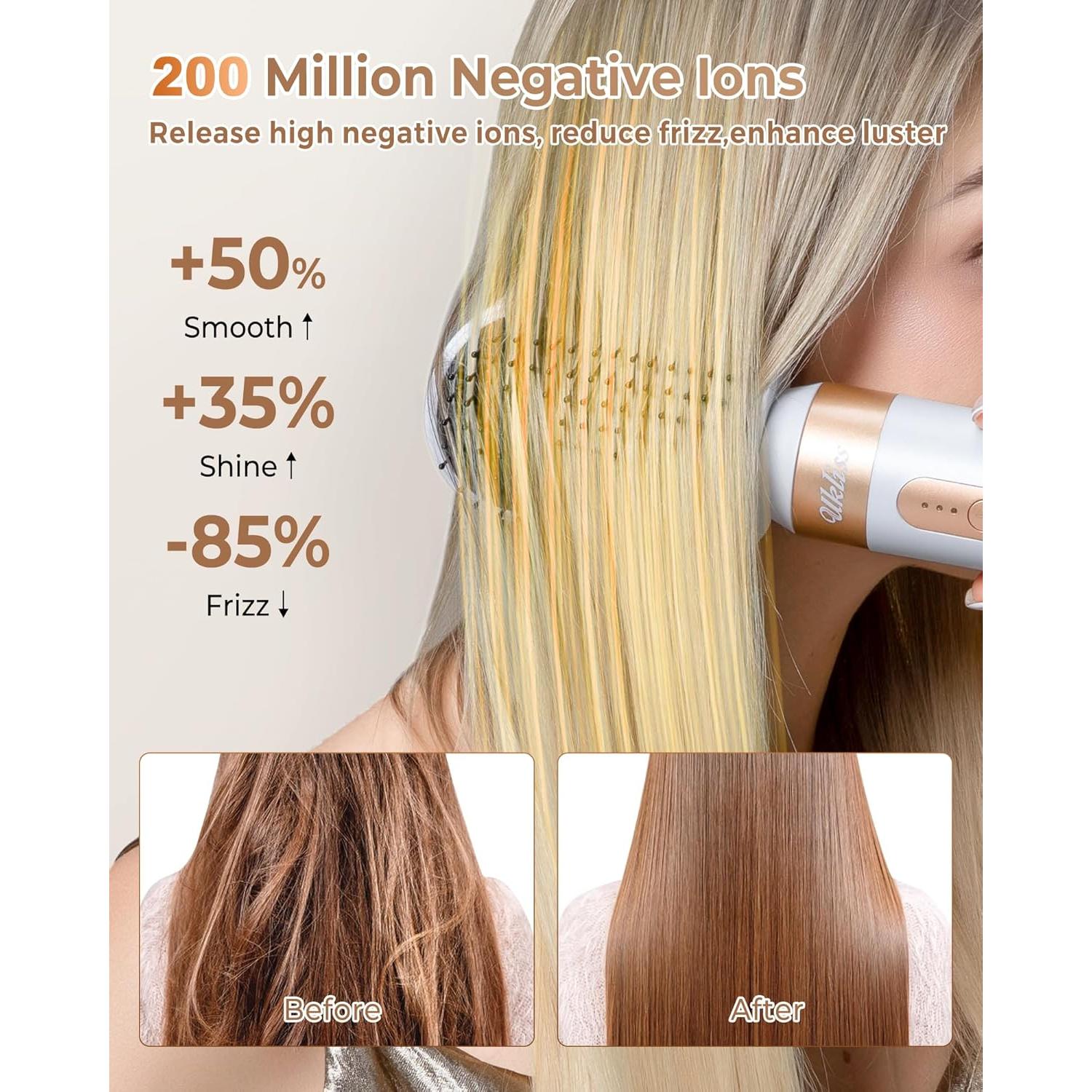 Cepillo Secador 7 en 1 Yitrust - Alisar, Rizar y Secar Cabello