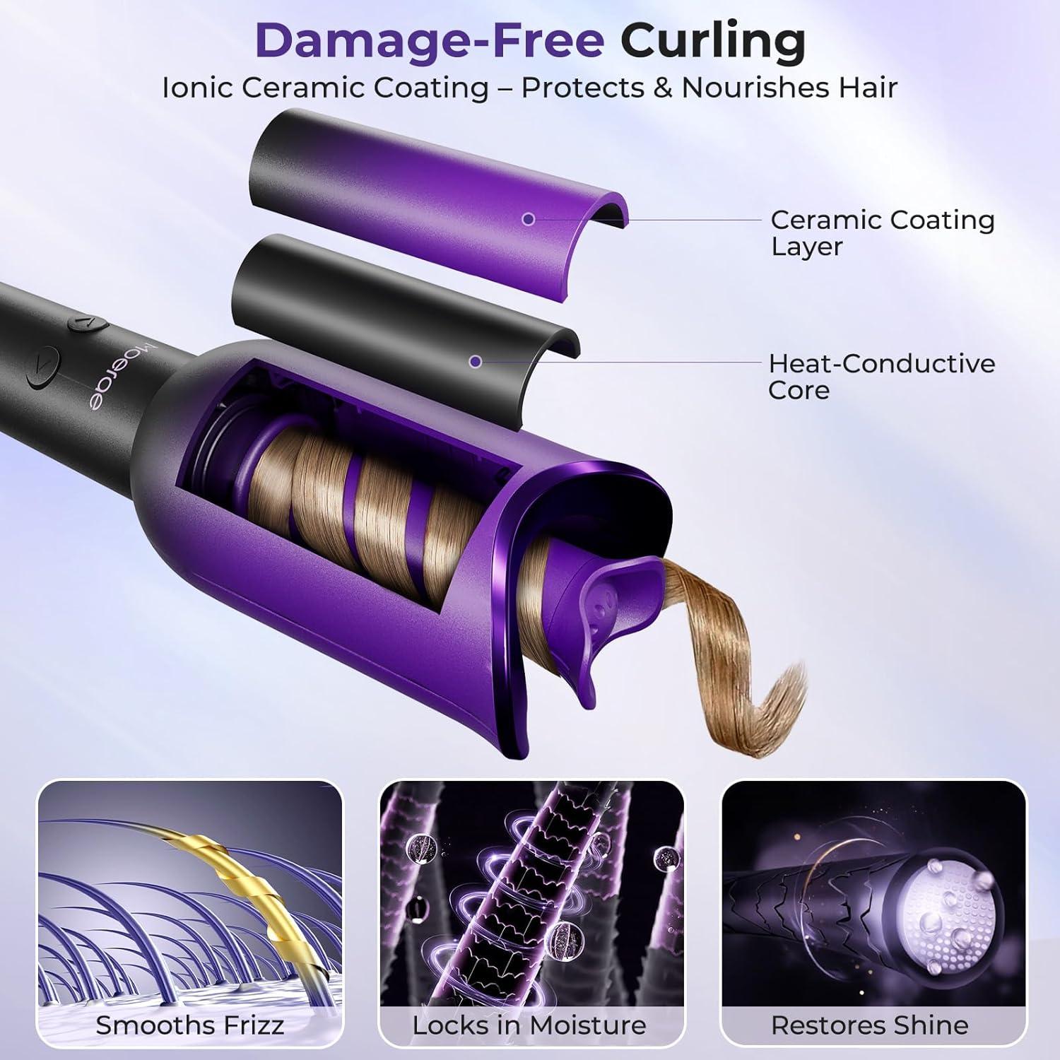 Rizador Automático Moerae 1" (2.54 cm) 3 Temperaturas Antienredos