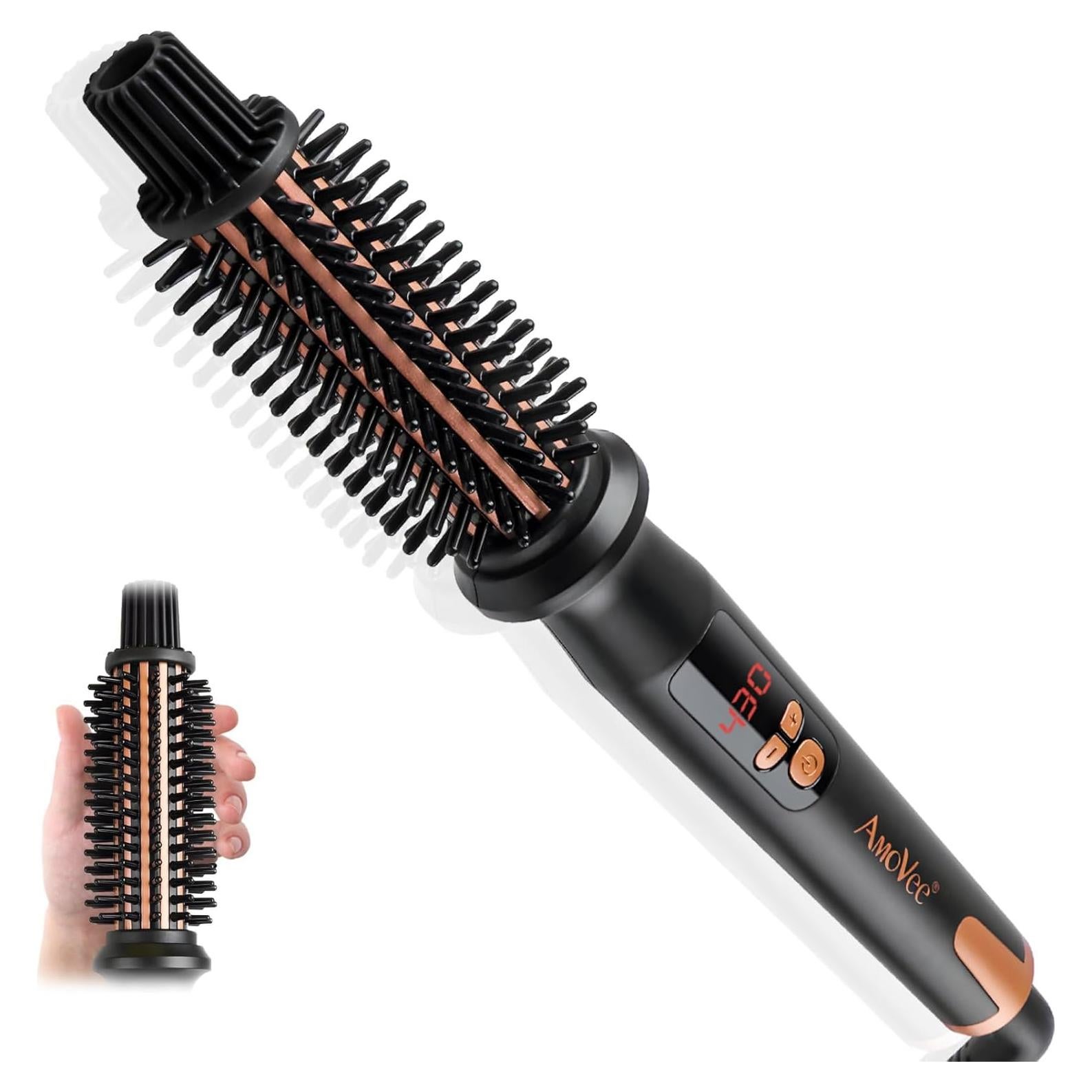 Cepillo Rizador AmoVee Cerámica Turmalina 1" Antiescaldante