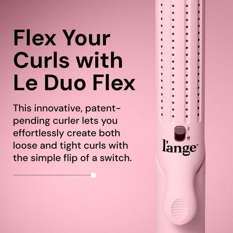 Plancha de Rizos L'ANGE HAIR Le Duo Flex 360° Rosa - Titanio
