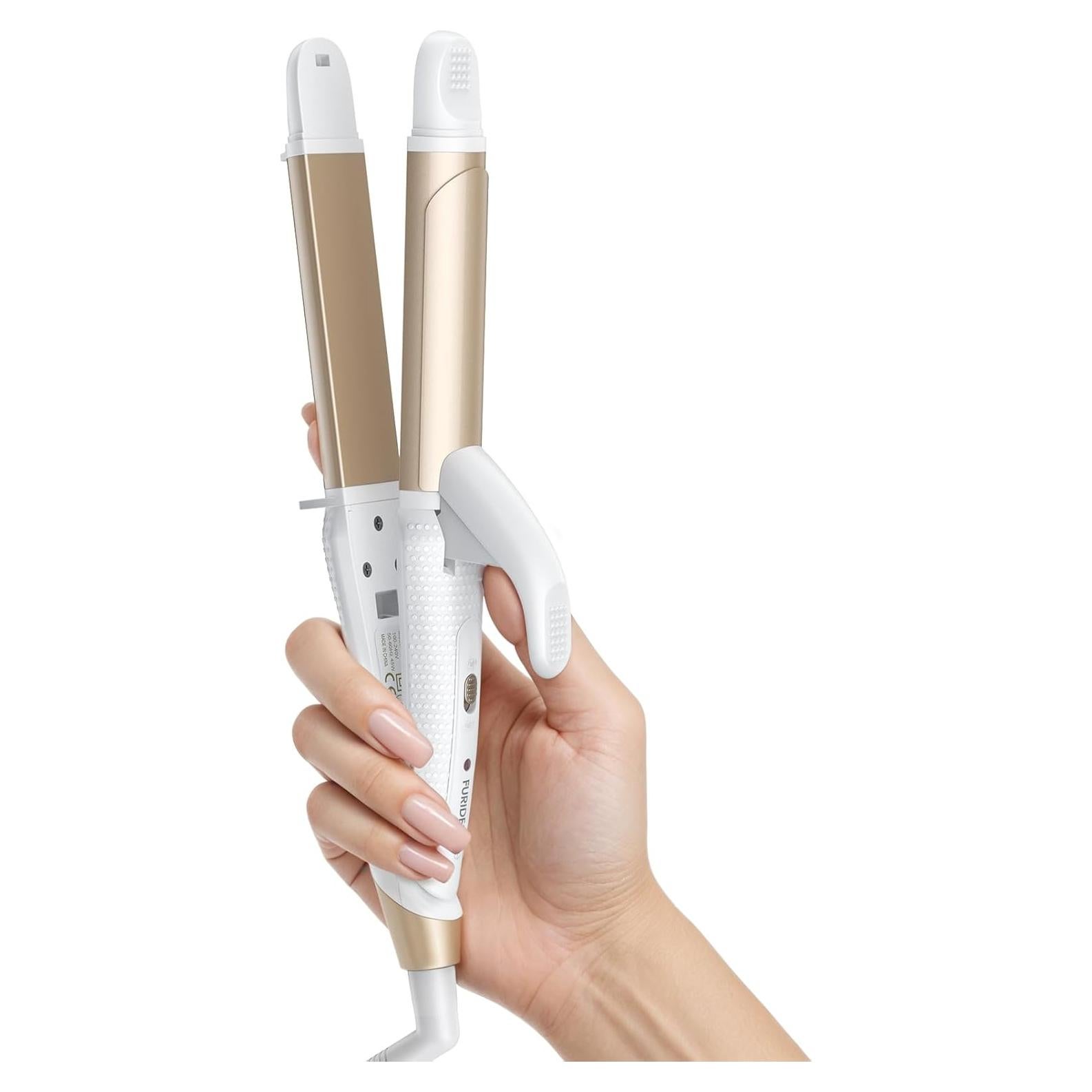 Plancha de Rizar Compacta FURIDEN Lite 1" Doble Voltaje 450°F