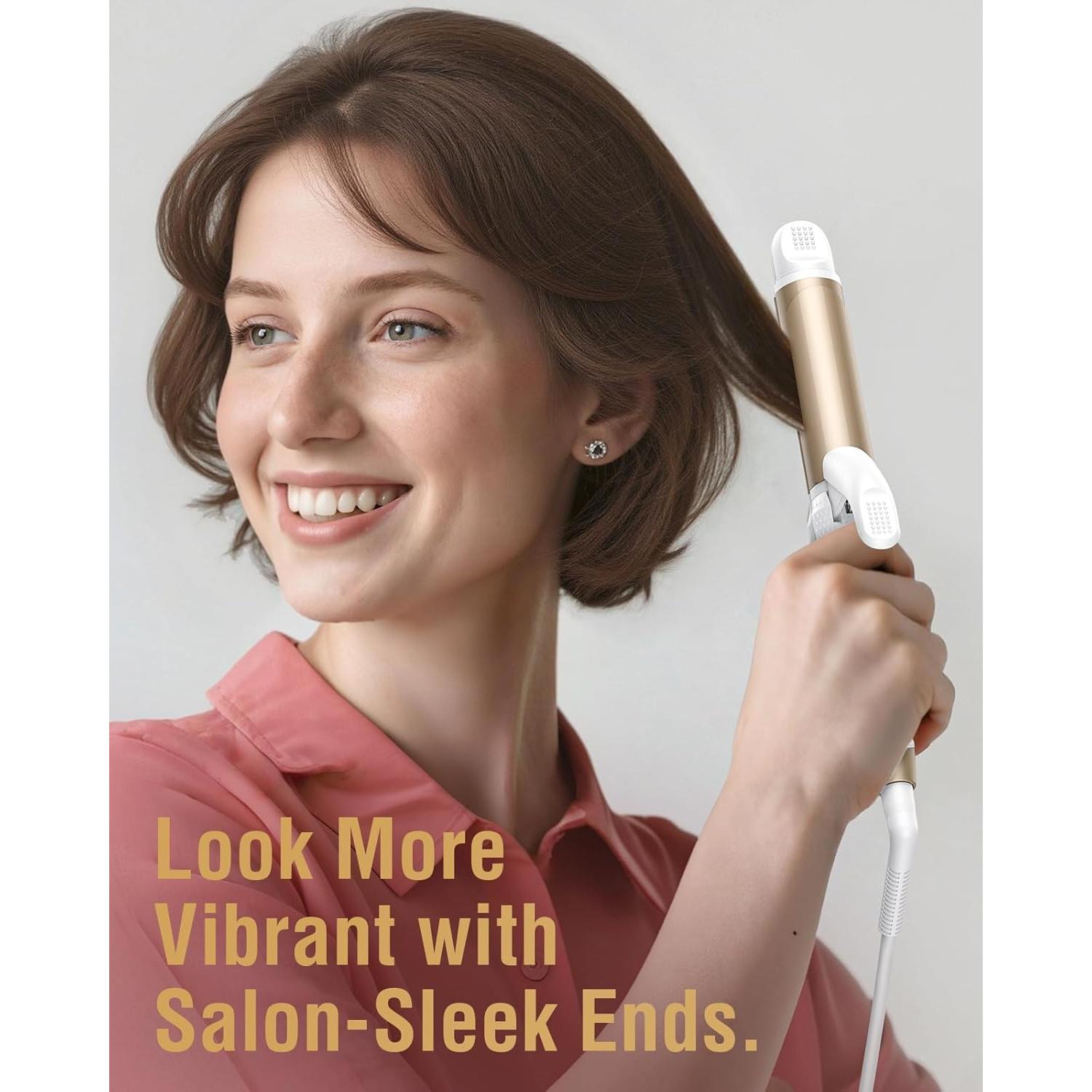 Plancha de Rizar Compacta FURIDEN Lite 1" Doble Voltaje 450°F