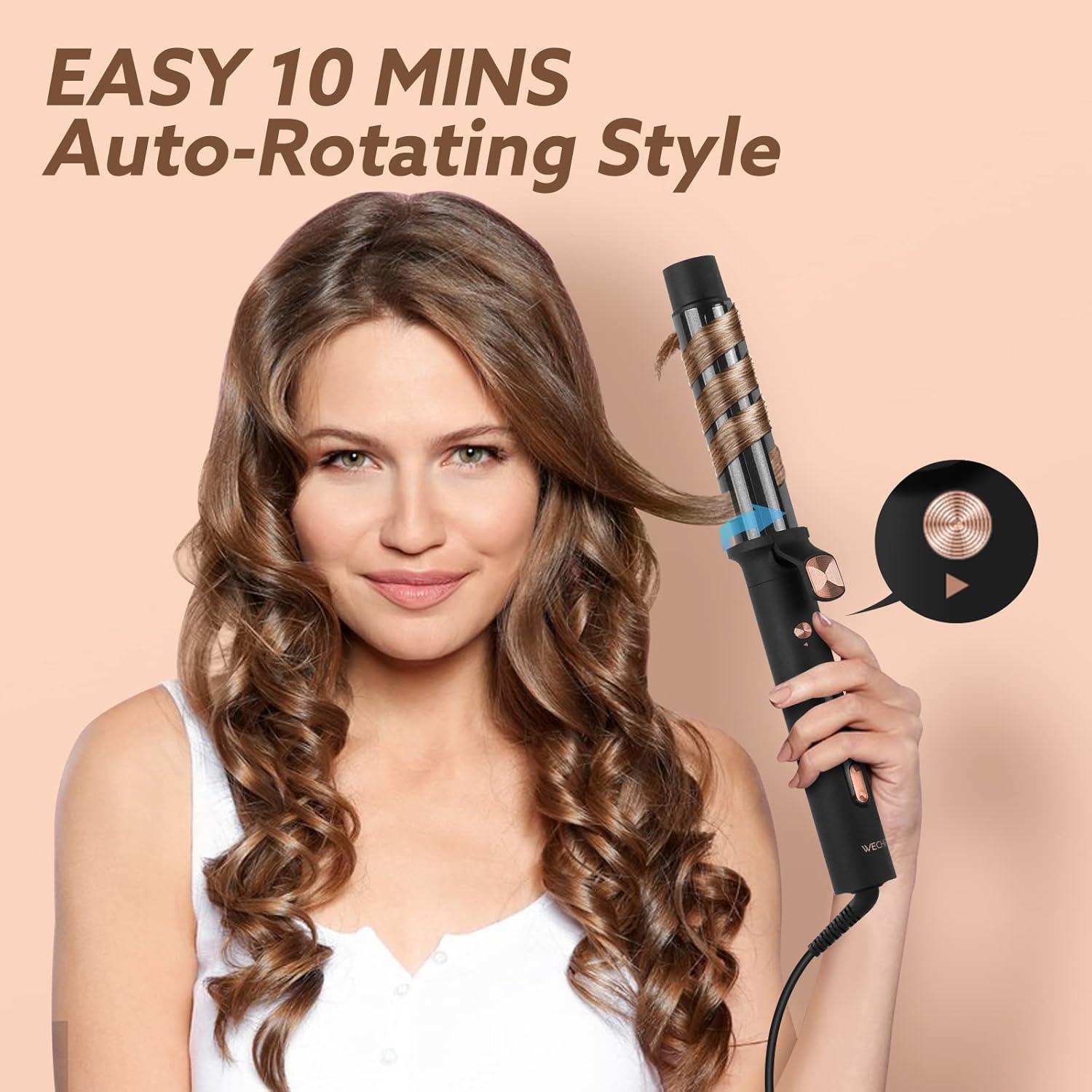 Plancha de Rizar Automática WeChip 1.25" Cerámica 221°C