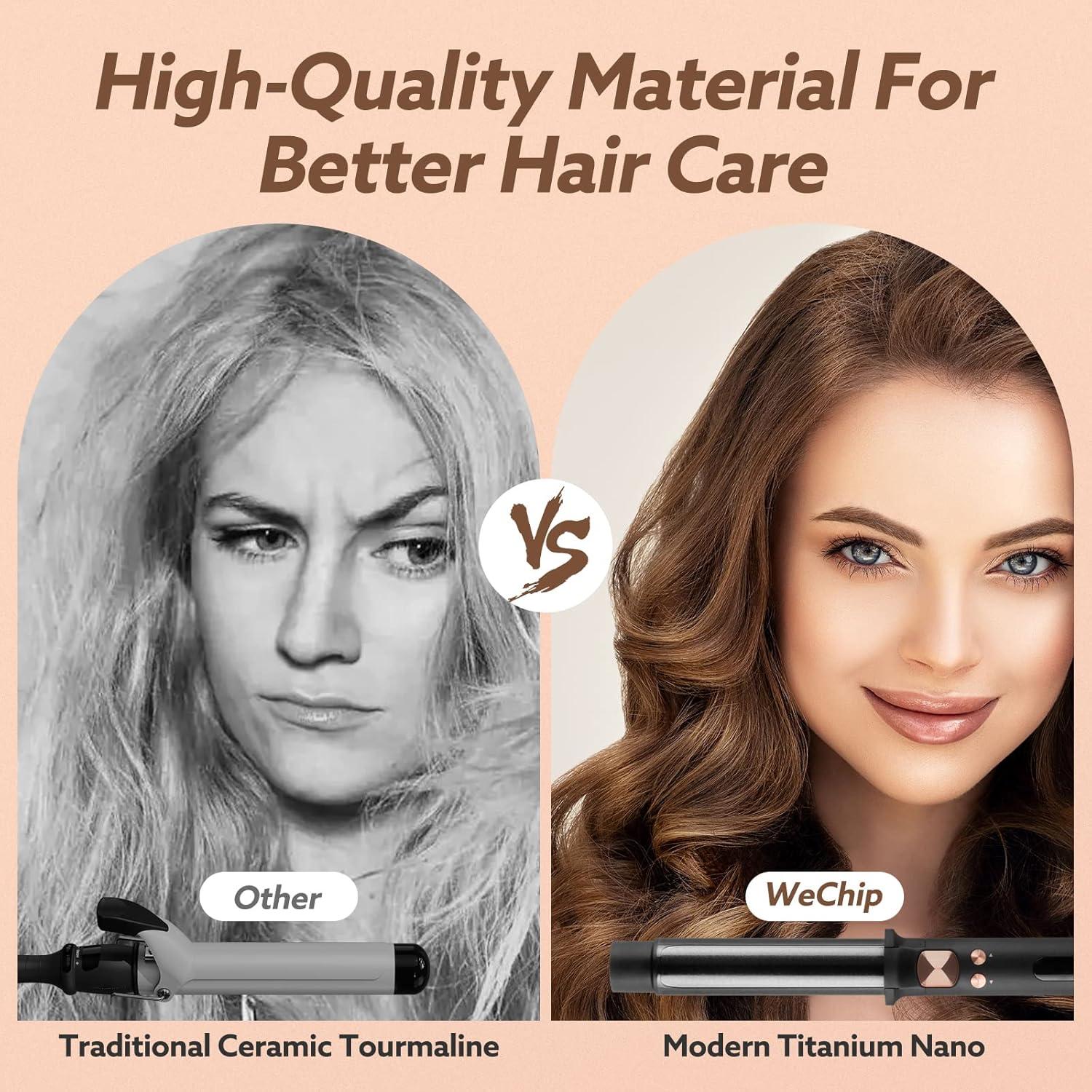 Plancha de Rizar Automática WeChip 1.25" Cerámica 221°C