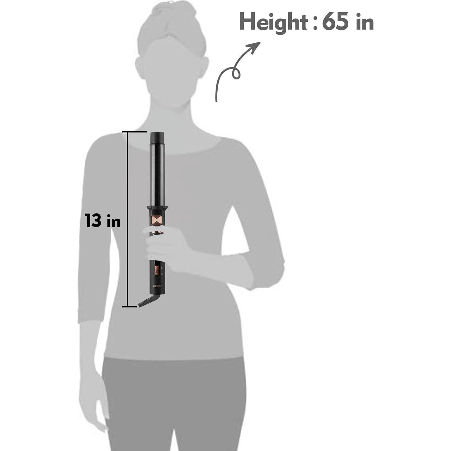 Plancha de Rizar Automática WeChip 1.25" Cerámica 221°C