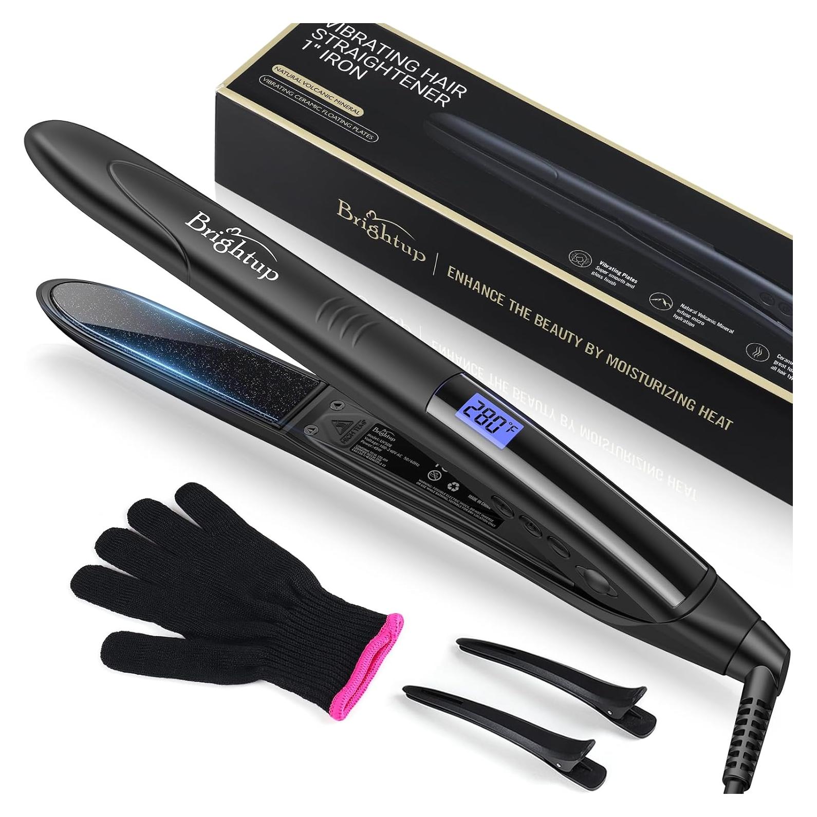 Plancha de Pelo 2 en 1 Brightup Cerámica Turmalina 32cm