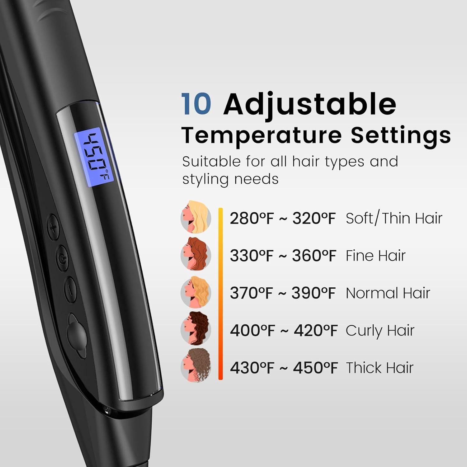 Plancha de Pelo 2 en 1 Brightup Cerámica Turmalina 32cm