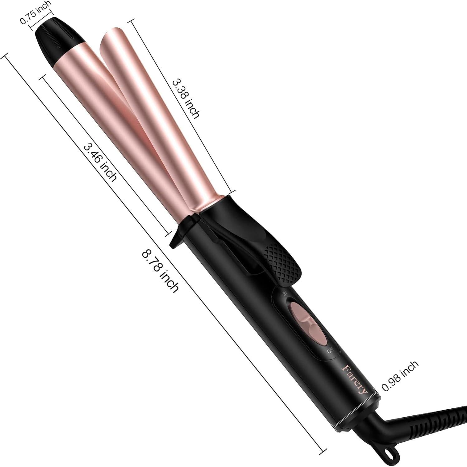 Rizador de Pelo Mini Cerámico Farery 3/4" Doble Voltaje