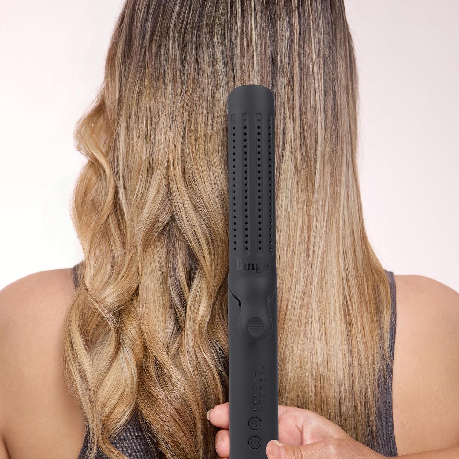 Plancha y Rizadora 2 en 1 L'ANGE HAIR Titanio Negro 2.54 cm