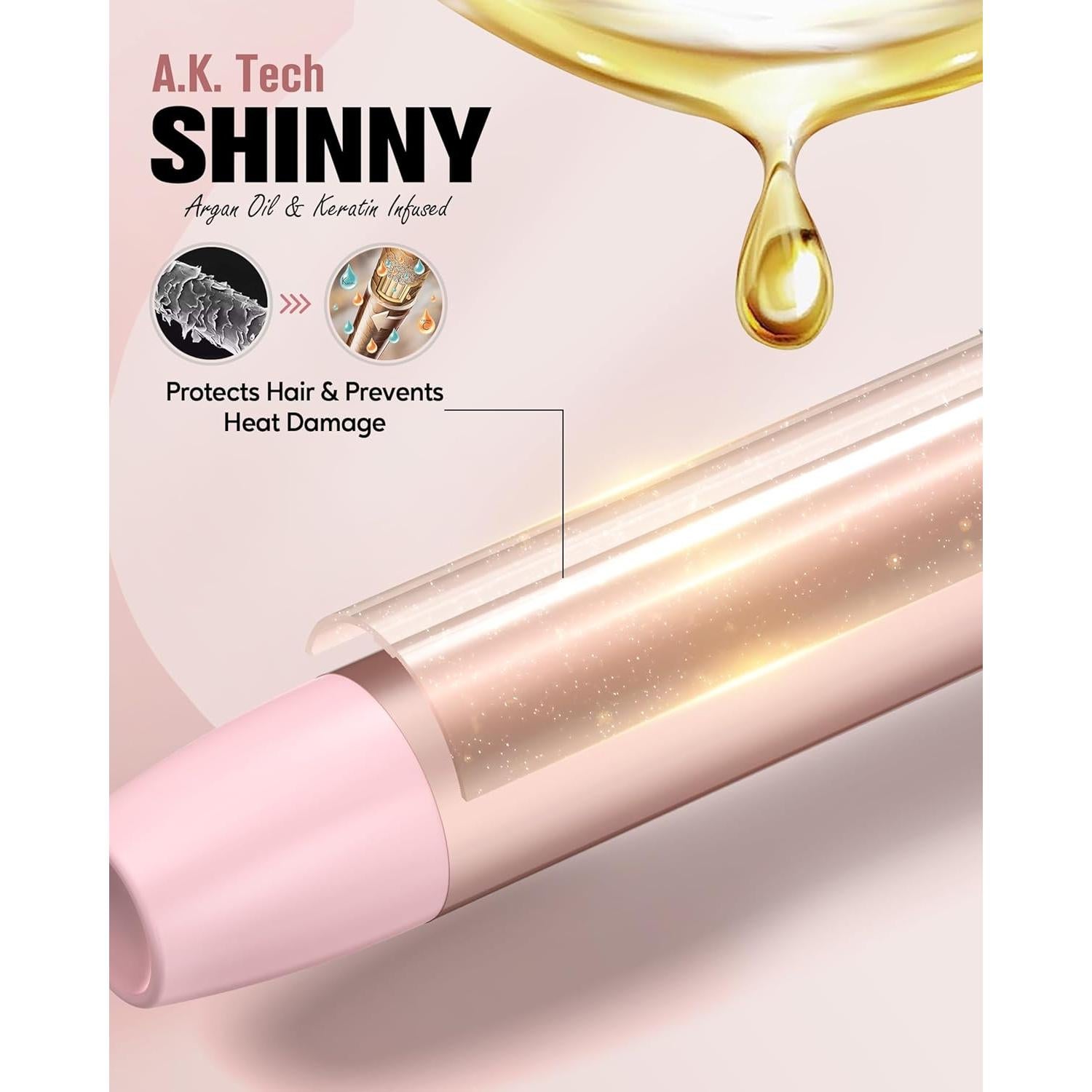 Plancha de Rizar Automática Farery 3 en 1 con Barriles Intercambiables