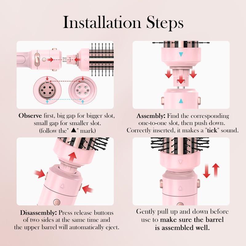 Plancha de Rizar Automática Farery 3 en 1 con Barriles Intercambiables