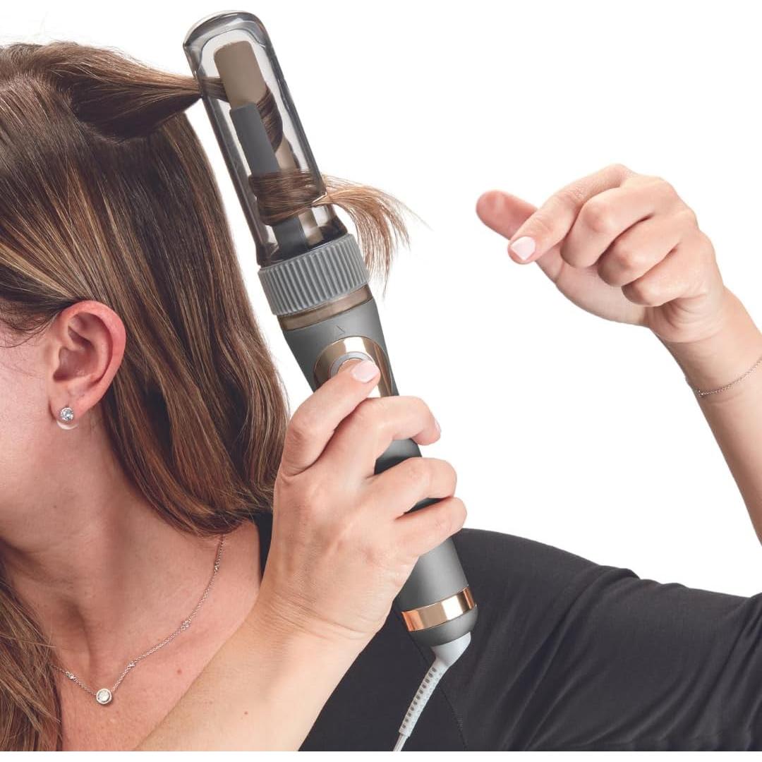 Rizador Automático Conair Curl Secret Cerámico 0.64" Gris