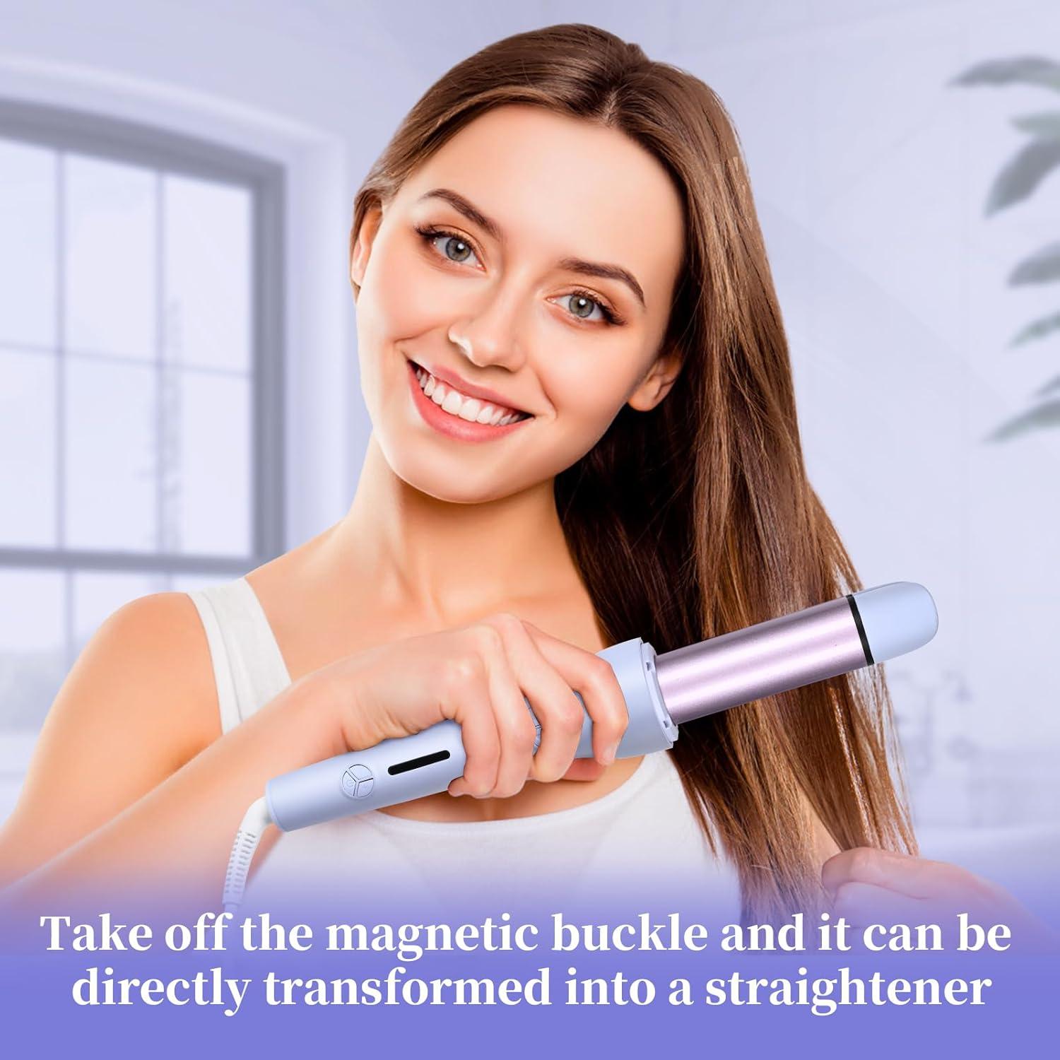 Plancha de Rizar y Alisar 2-en-1 GREEN BREATH 32mm Púrpura