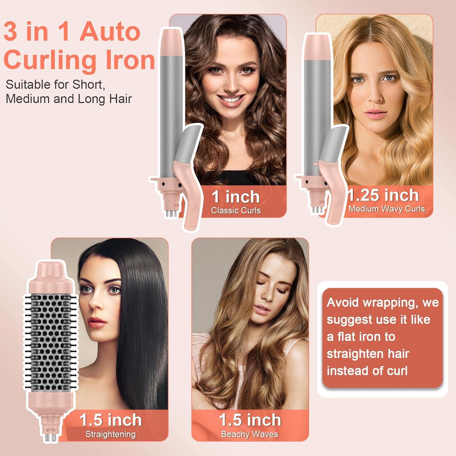 Plancha de Rizar Automática Afanso 3 en 1, 150-210°C