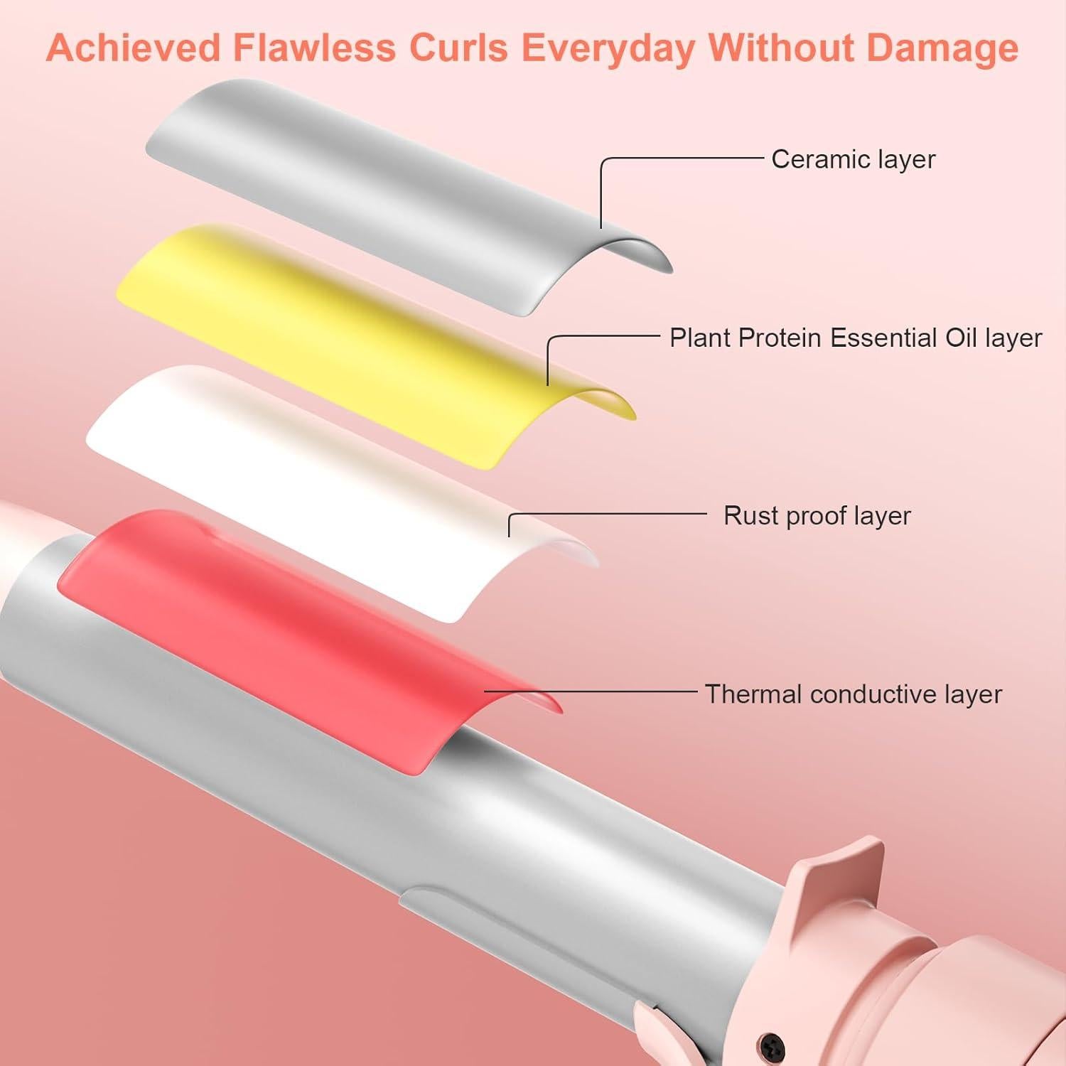 Plancha de Rizar Automática Afanso 3 en 1, 150-210°C