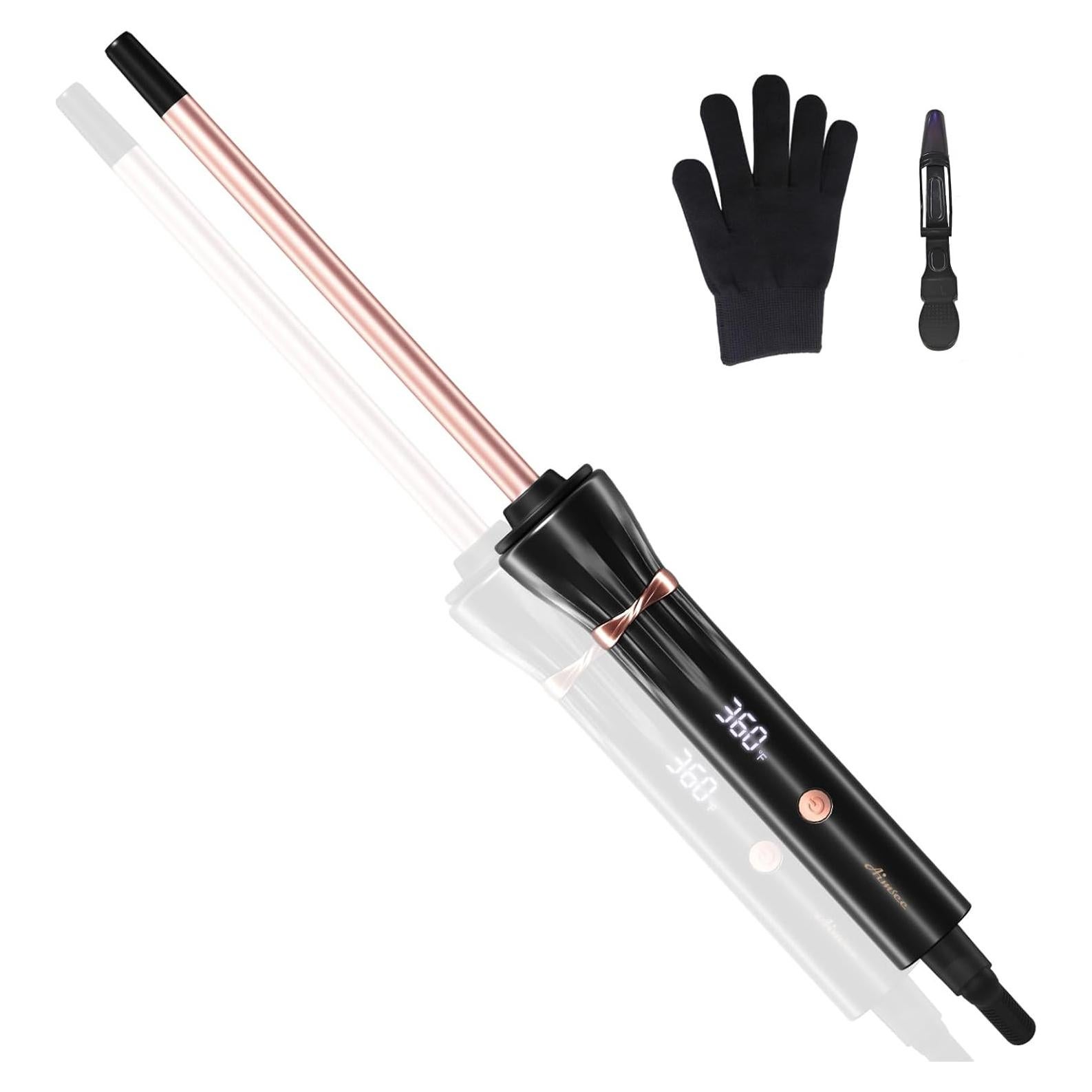 Rizador de Pelo Mini AIMSEE 9mm Oro Rosa 9 Temperaturas