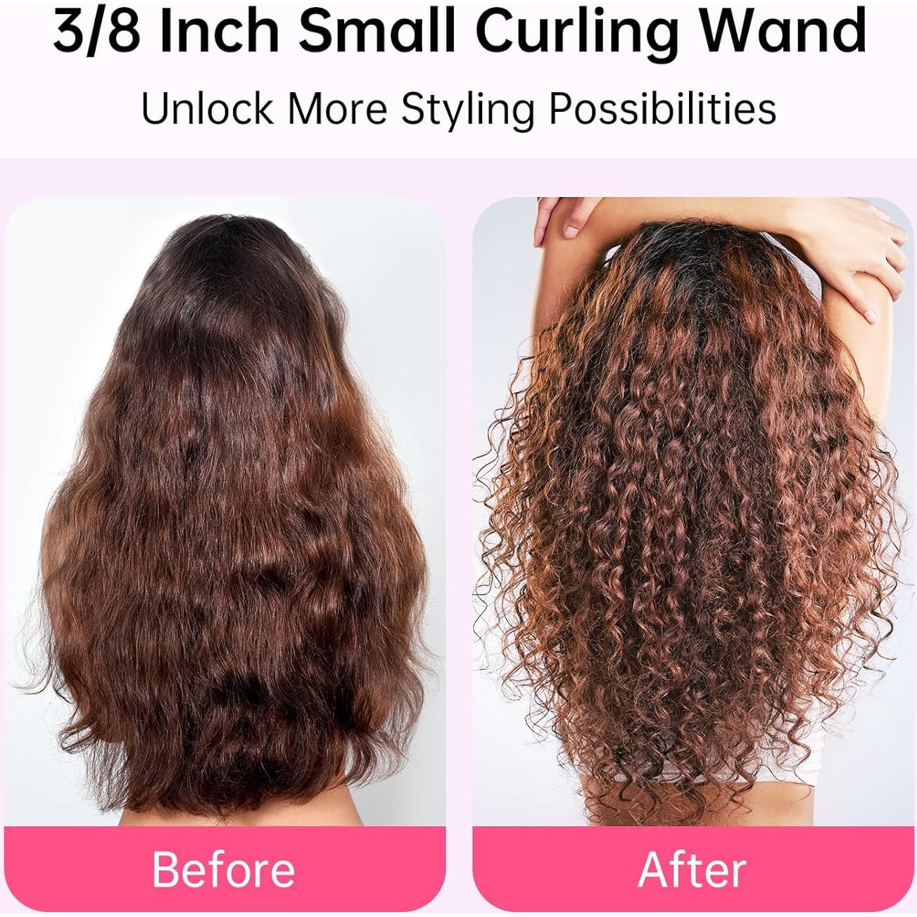 Rizador de Pelo Mini AIMSEE 9mm Oro Rosa 9 Temperaturas