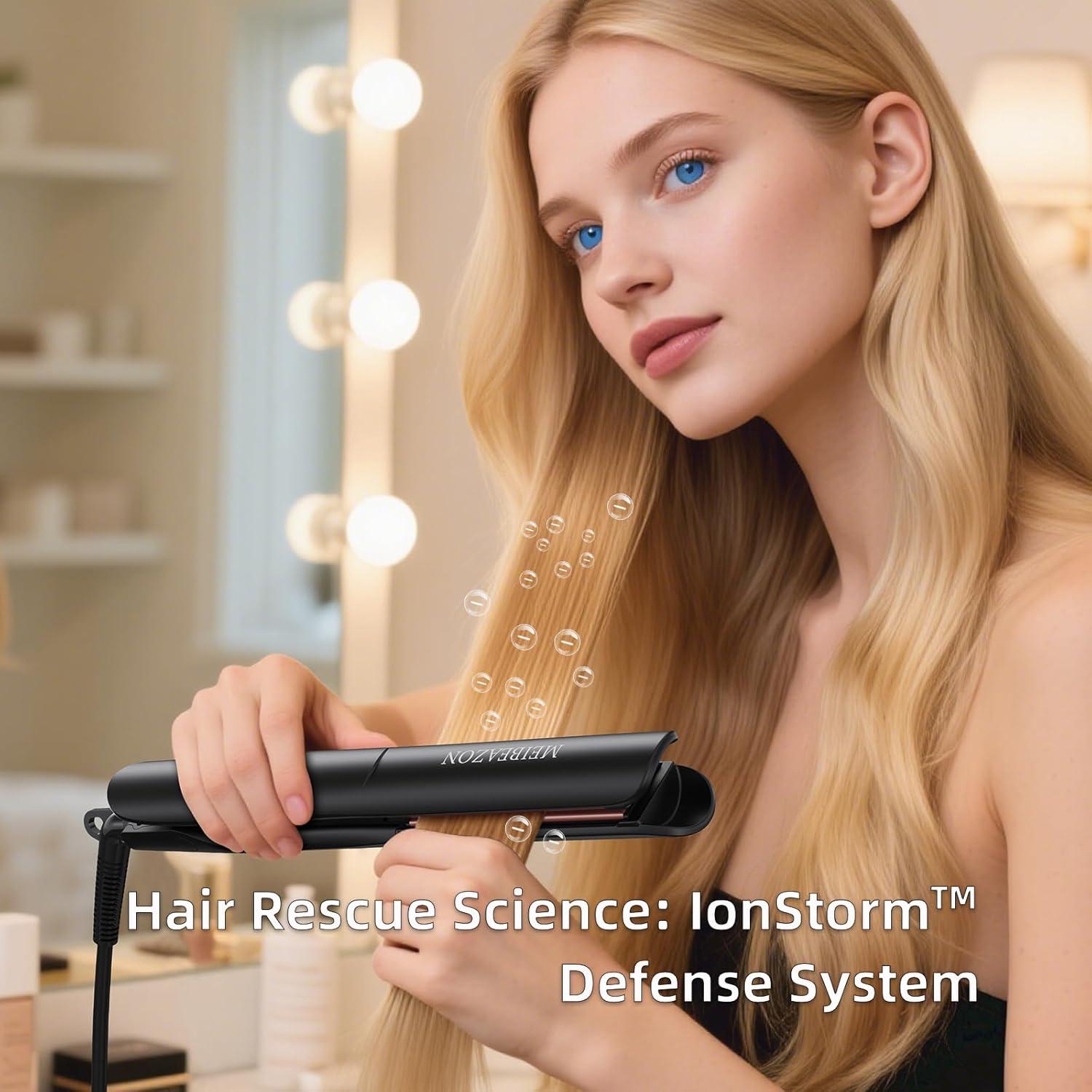 Plancha y Rizador 2 en 1 MEIBEAZON MS-01 Cerámica 3D