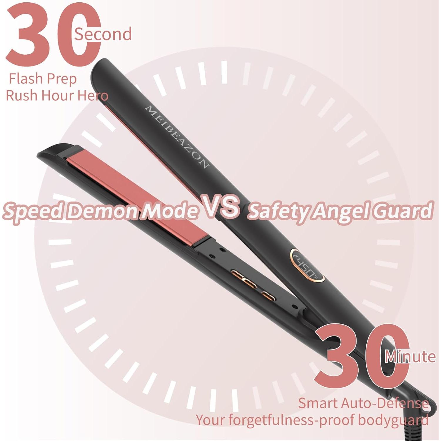 Plancha y Rizador 2 en 1 MEIBEAZON MS-01 Cerámica 3D