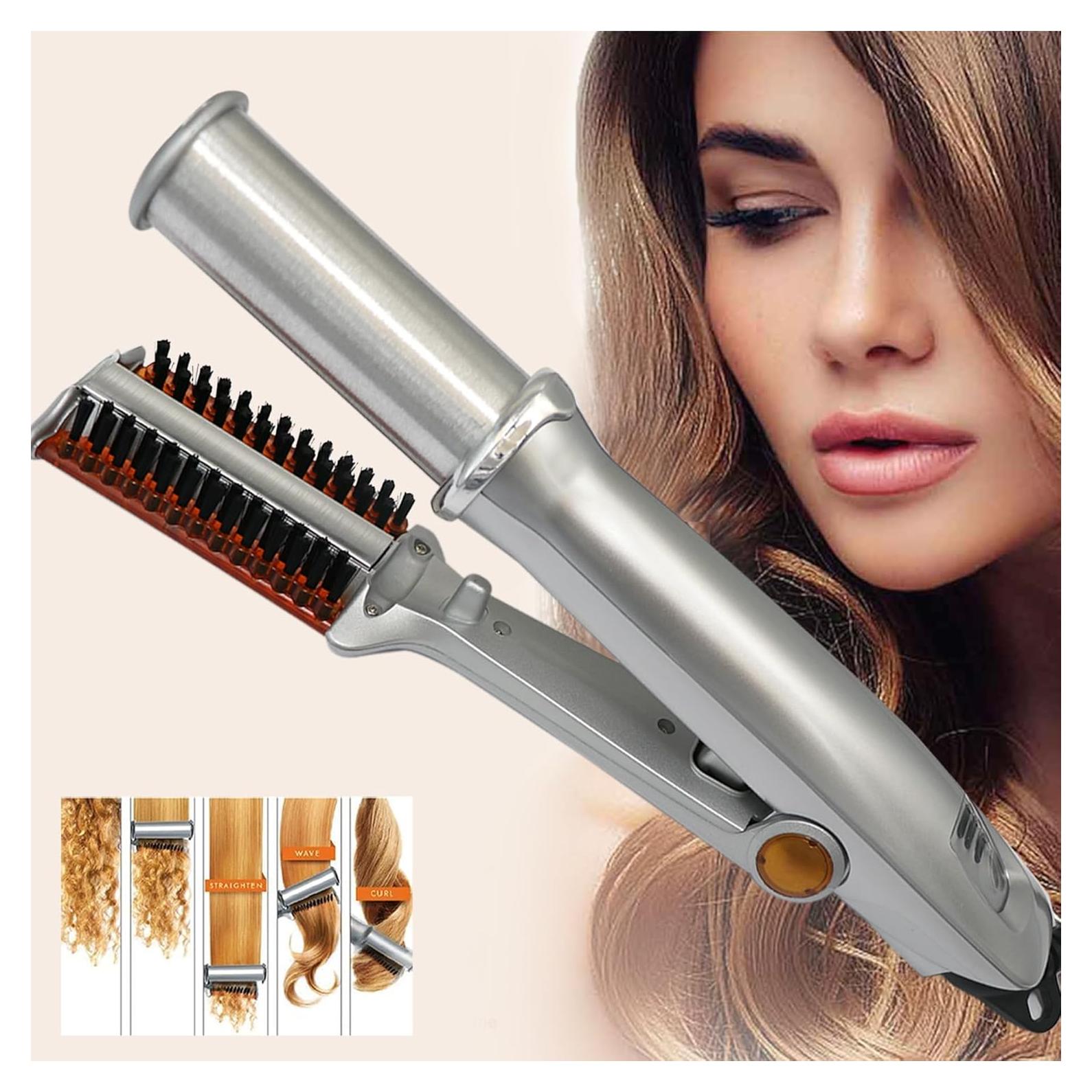 Plancha y Rizador Rotatorio 2 en 1 YUAN SHENG 32cm 450°F