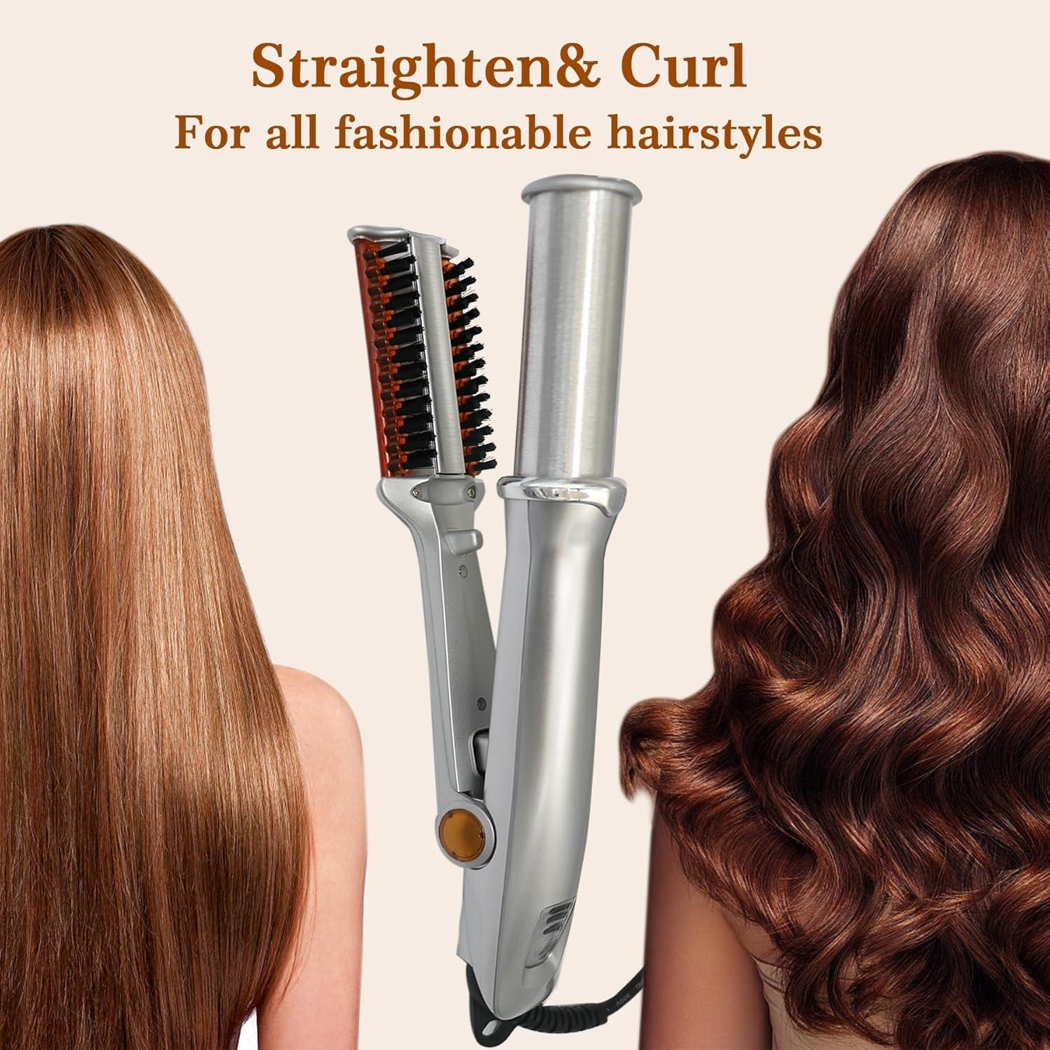 Plancha y Rizador Rotatorio 2 en 1 YUAN SHENG 32cm 450°F