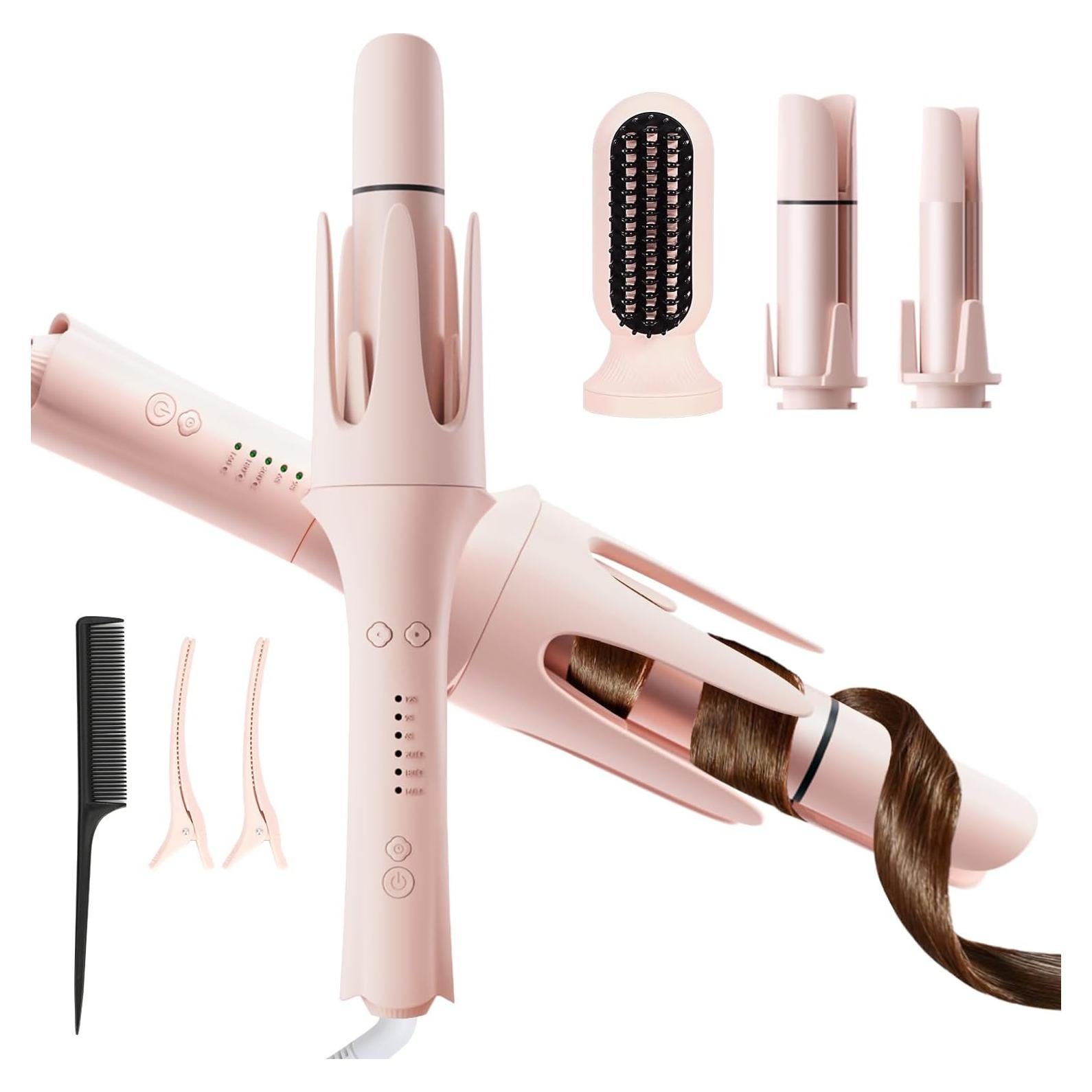 CHIKYO 3 en 1 Rizador Automático y Cepillo Alisador 0.62 kg