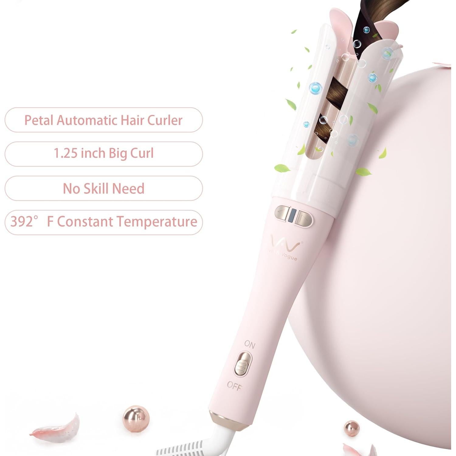 Plancha de Rizar Automática VAV 1.25" (3.18 cm) para Cabello Largo