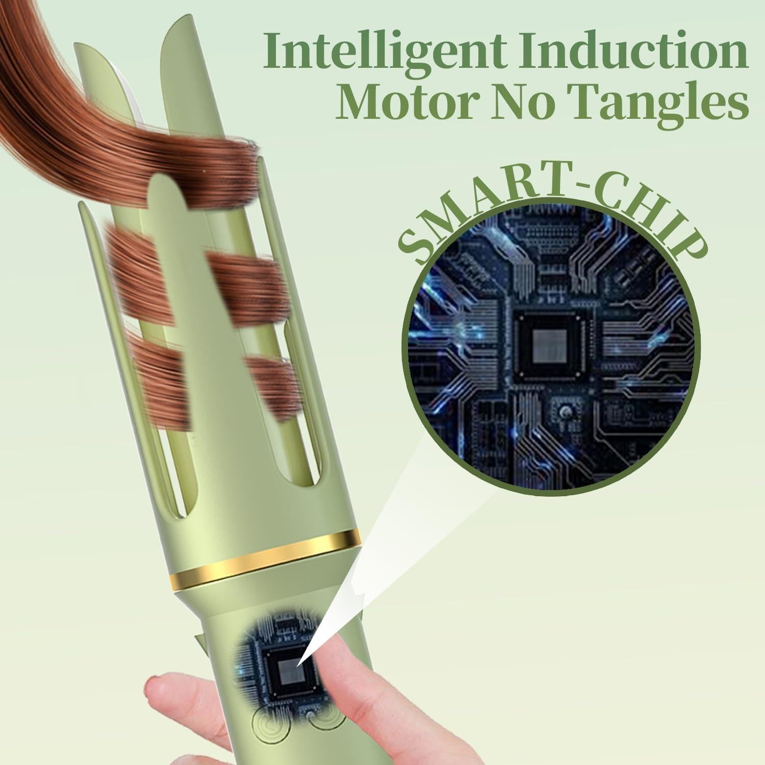 Rizador Automático Varitas de Rizado Verde 4 Temperaturas