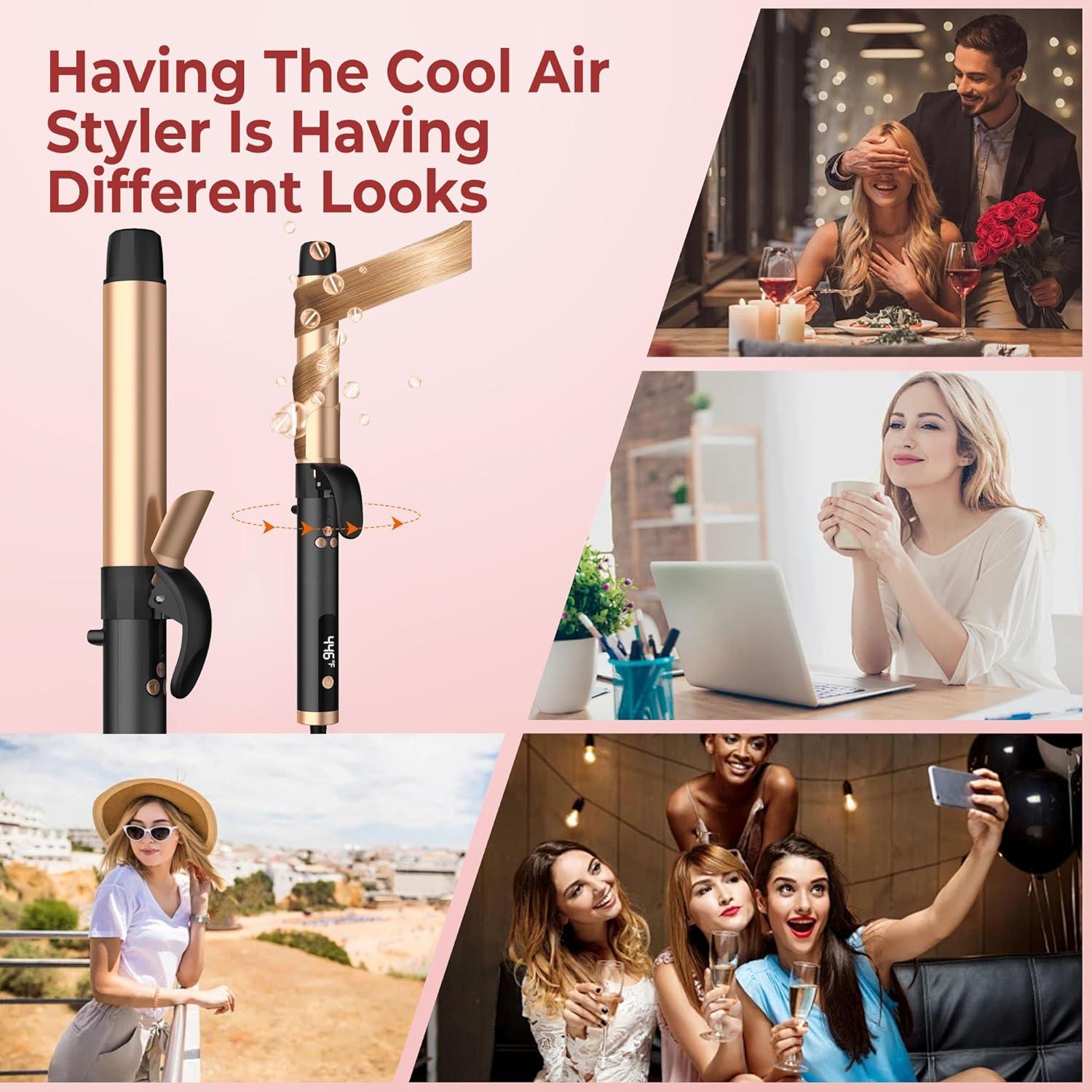 Plancha de Rizar Automática Yitrust 1.25" 5 Temperaturas Doble Voltaje