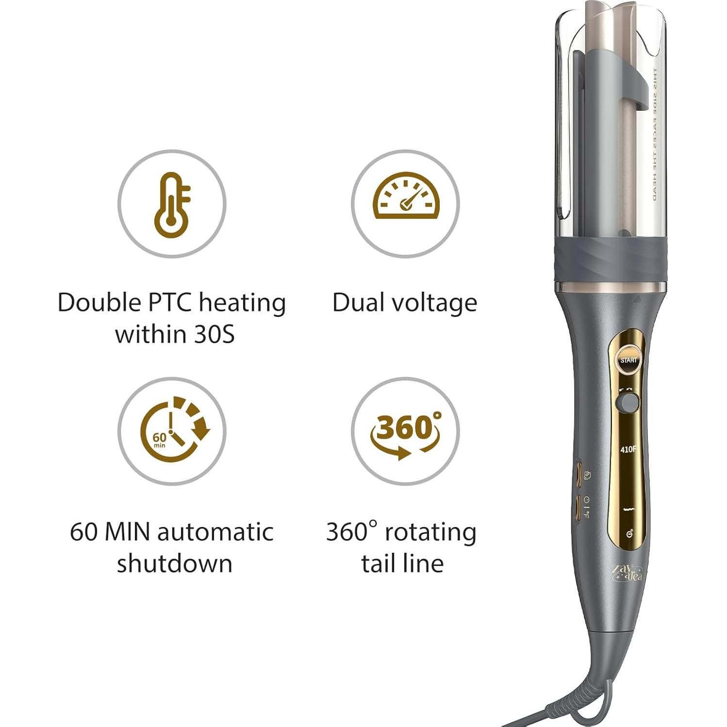 Rizador Automático Zavarea YJ-950 1 Pulgada 5 Temperaturas