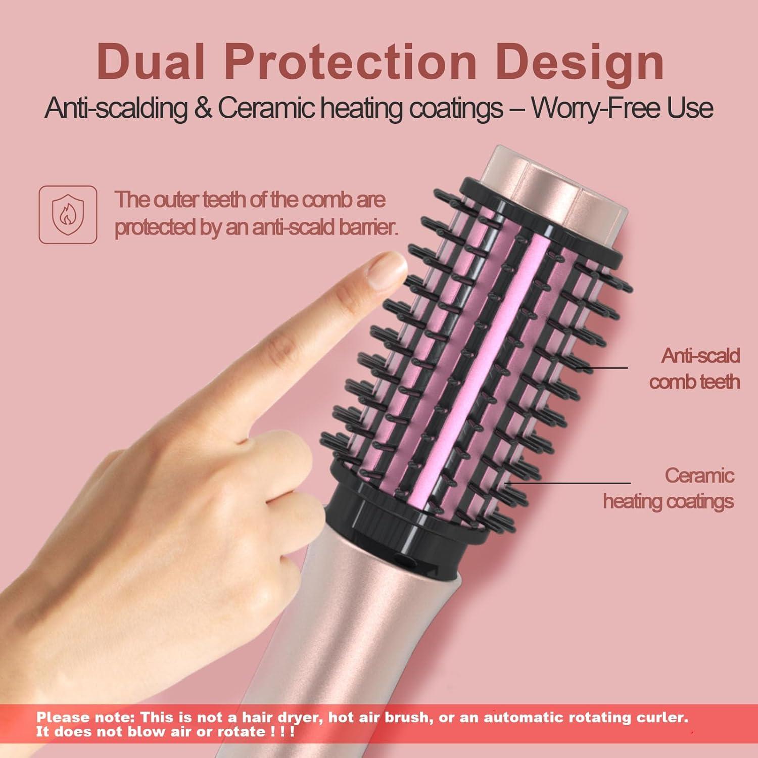 Cepillo Rizador Inalámbrico YOUBELLA Rosa 3 en 1 20.32 cm