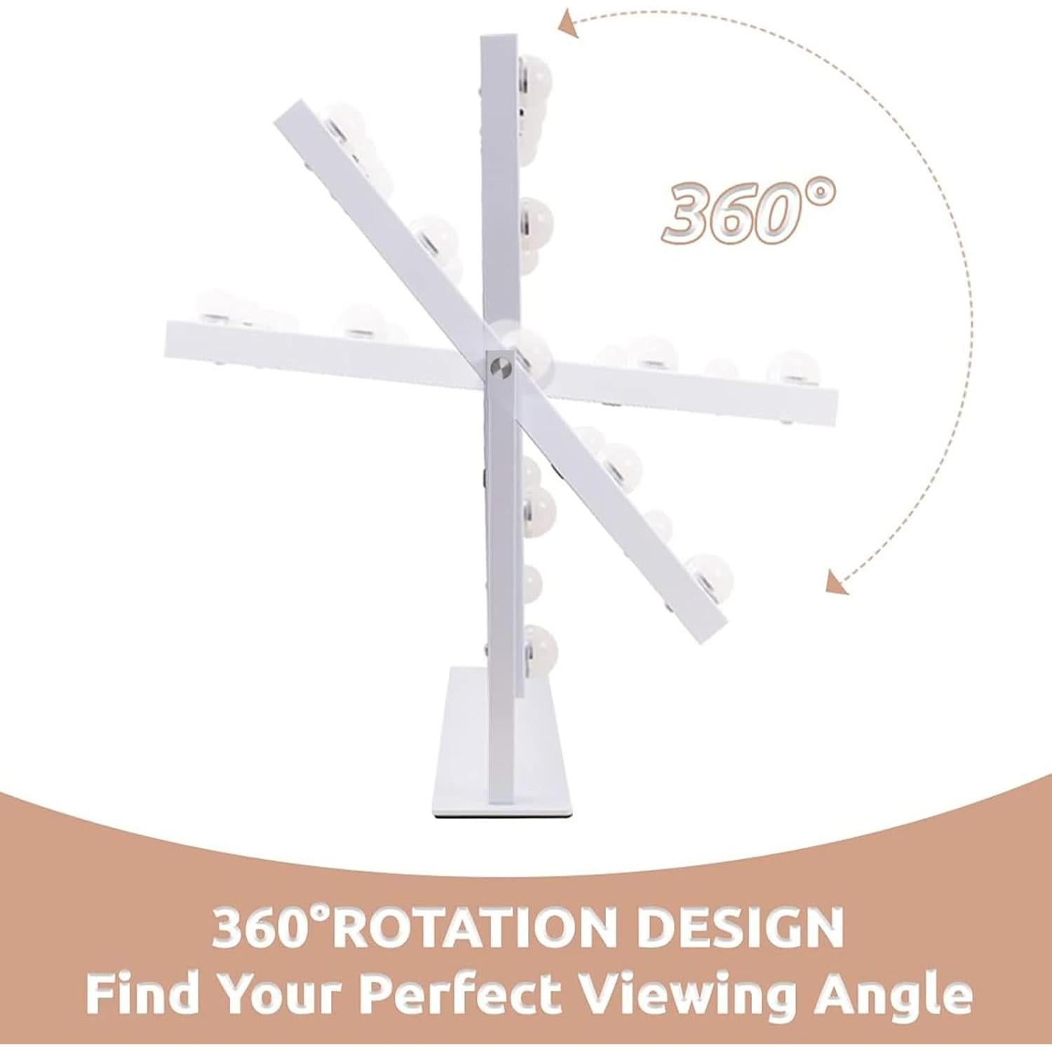 Espejo de Tocador Iluminado Hansong 30.5x40.6 cm 3 Modos