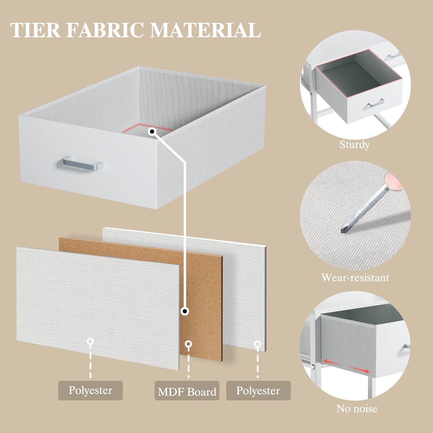 Escritorio de Maquillaje ALEXNUTRE con Espejo y Luces LED