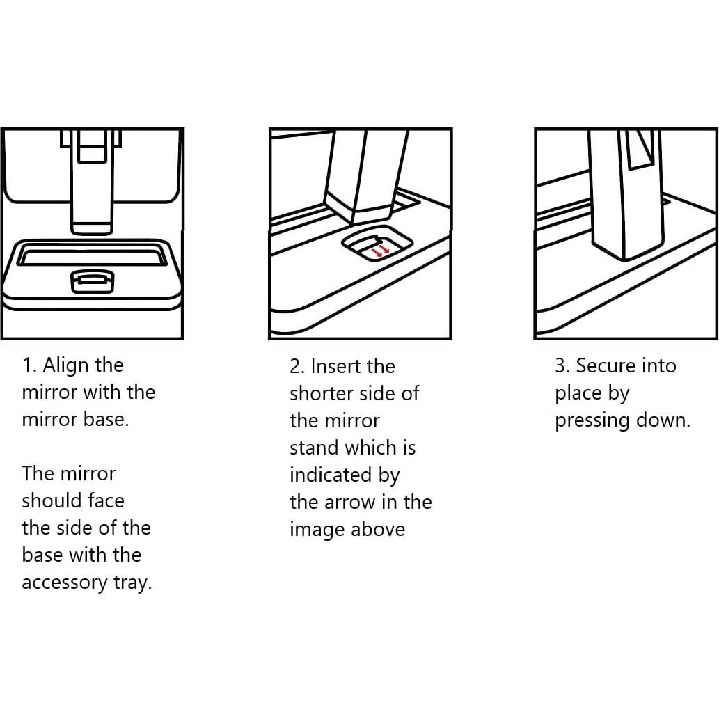 Espejo de Maquillaje LED Plegable MELANNCO Rosa Oro 3 Aumentos