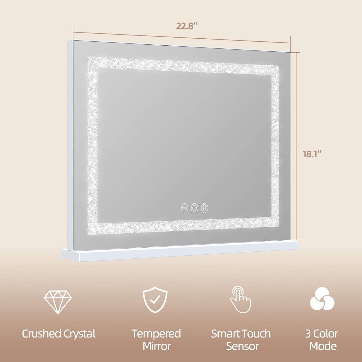 Espejo de Vanity M MISAVANITY Iluminado 58x46 cm 10X Magnificación