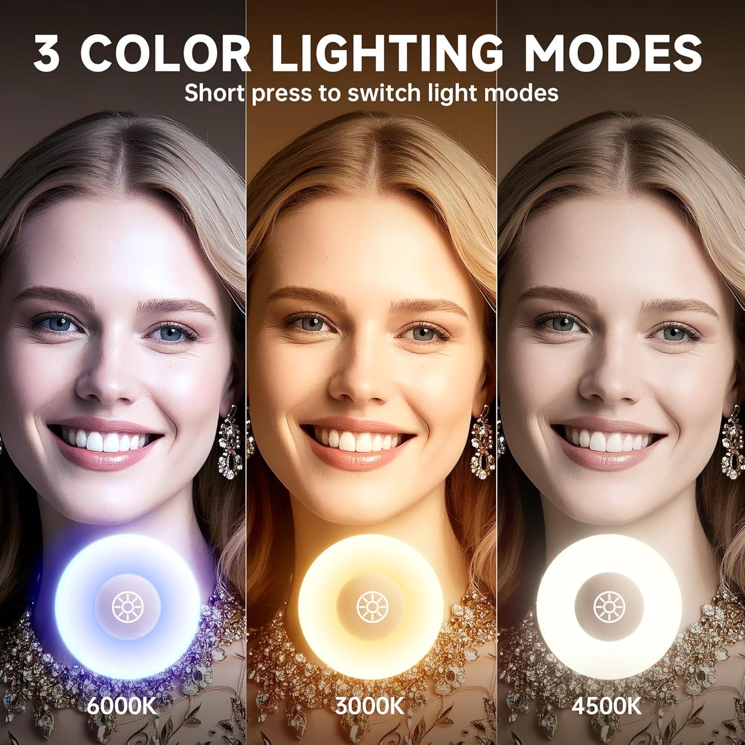 Espejo de Maquillaje MINISO Arqueado con Luces 30x35.5cm