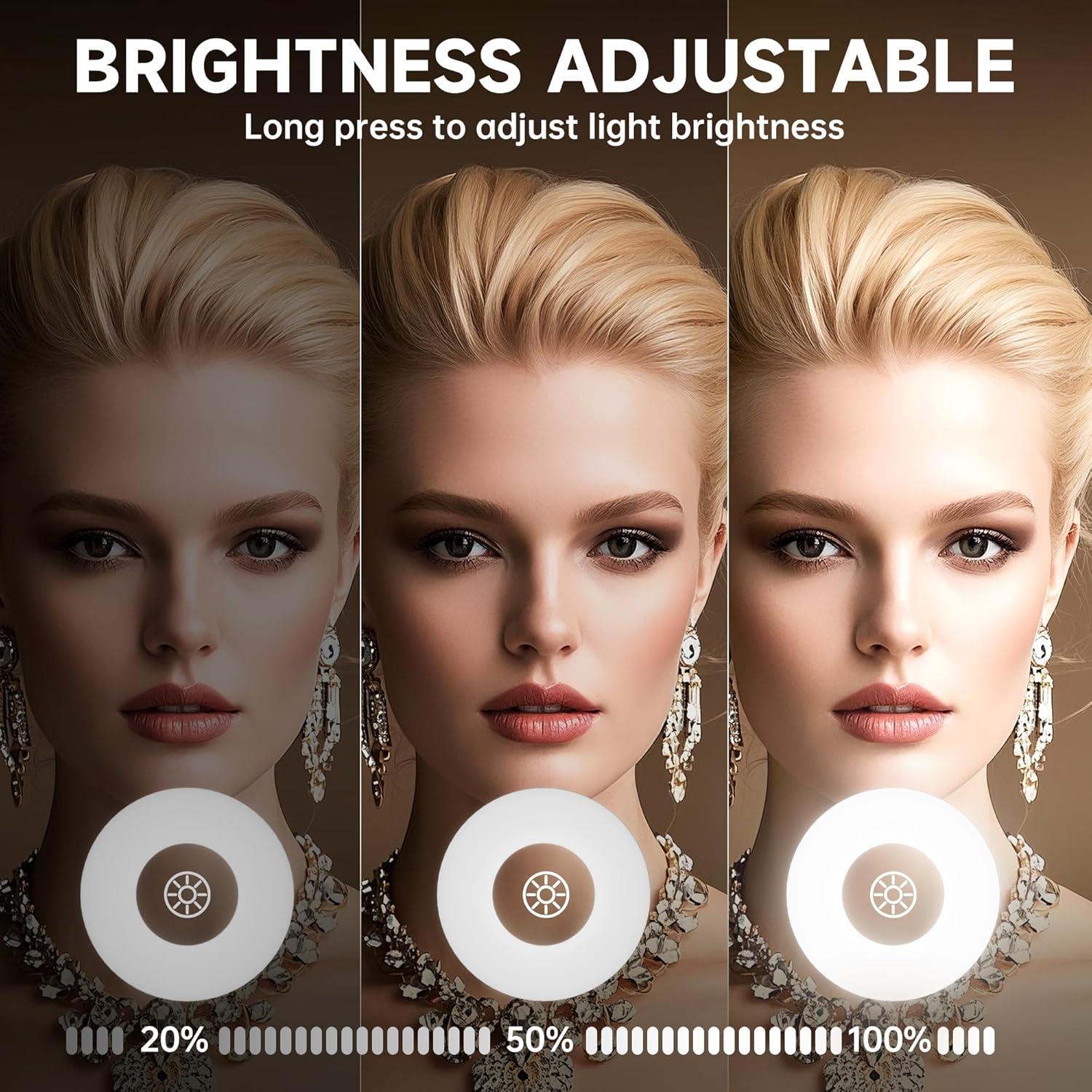 Espejo de Maquillaje MINISO Arqueado con Luces 30x35.5cm