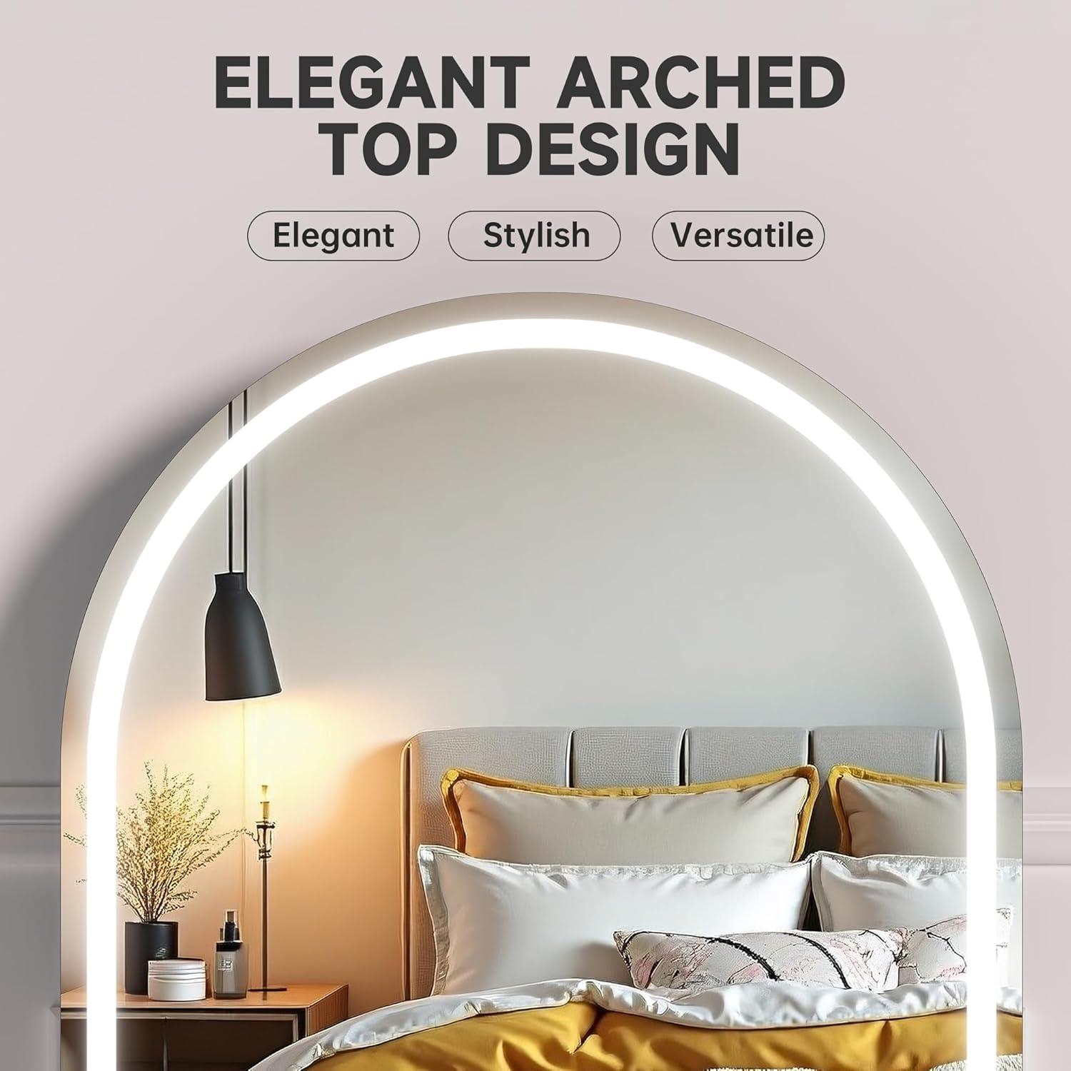 Espejo de Maquillaje MINISO Arqueado con Luces 30x35.5cm