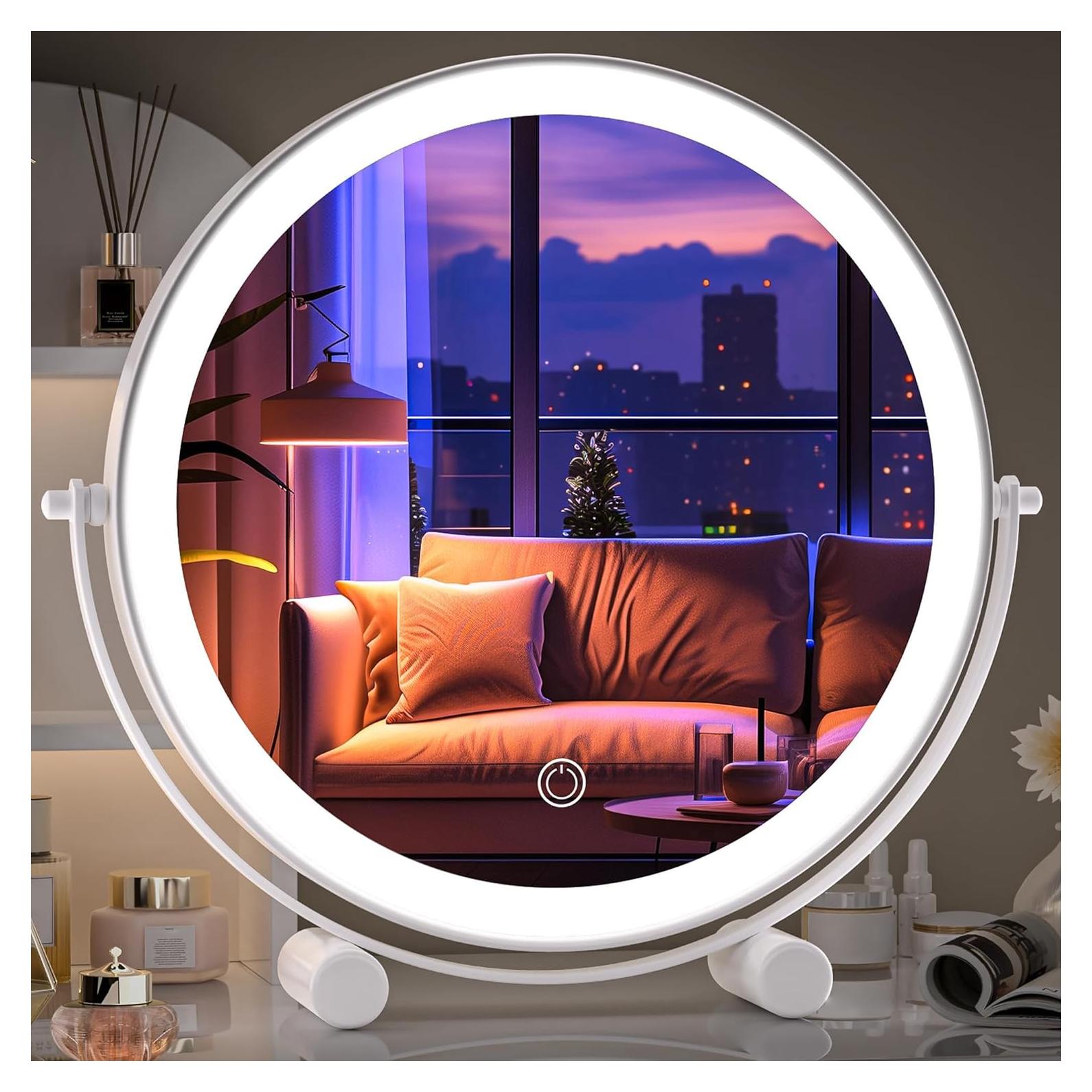 Espejo de Maquillaje Iluminado Hasipu 25 cm 7X Magnificación